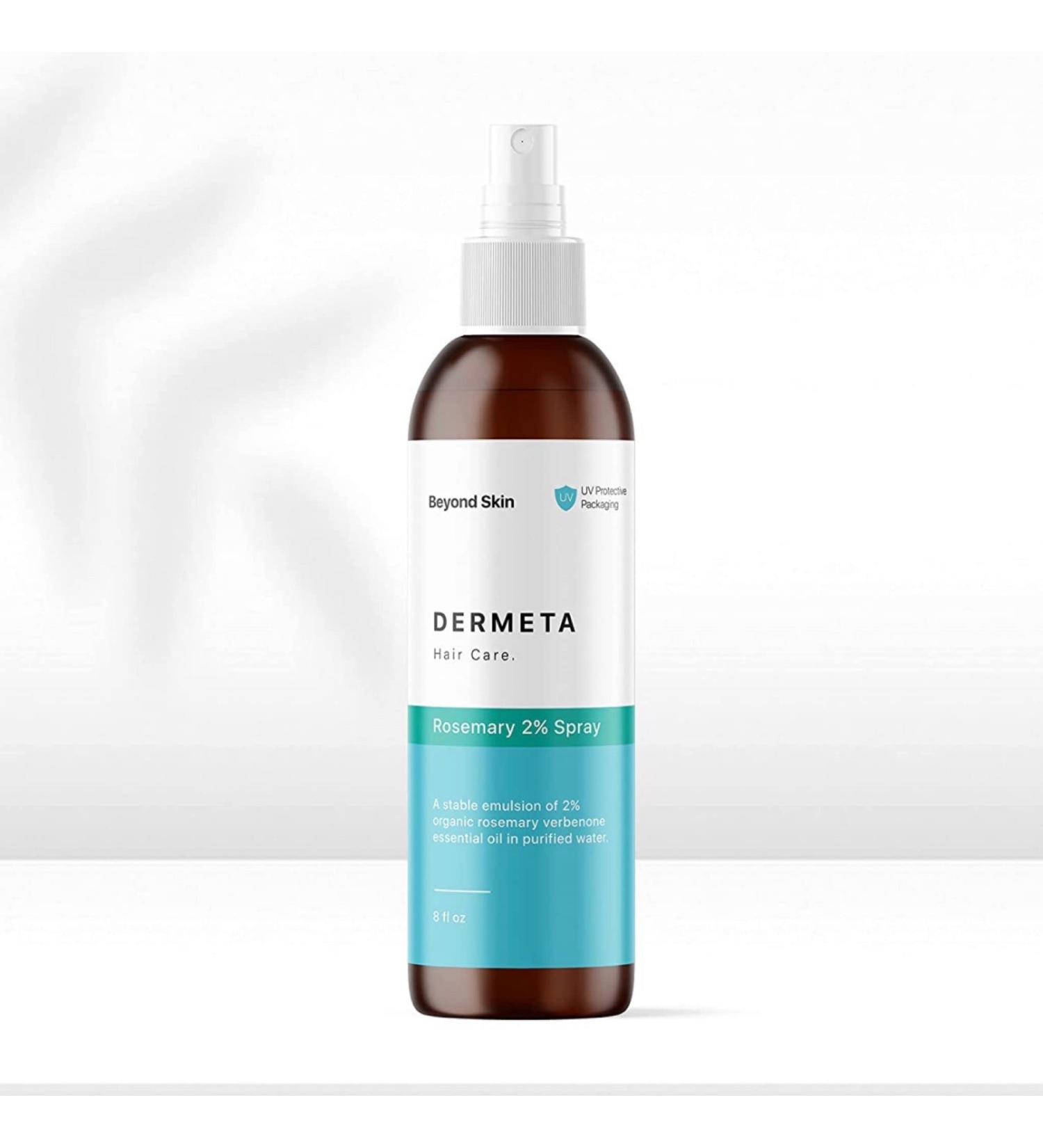 Dermeta Organic Rosemary Spray for Hair Growth & Scalp Health | Made in USA | Maximum Rosemary EO Concentration | Treats Thinning Hair 8 Fl Oz - Buy Online on GoSupps.com