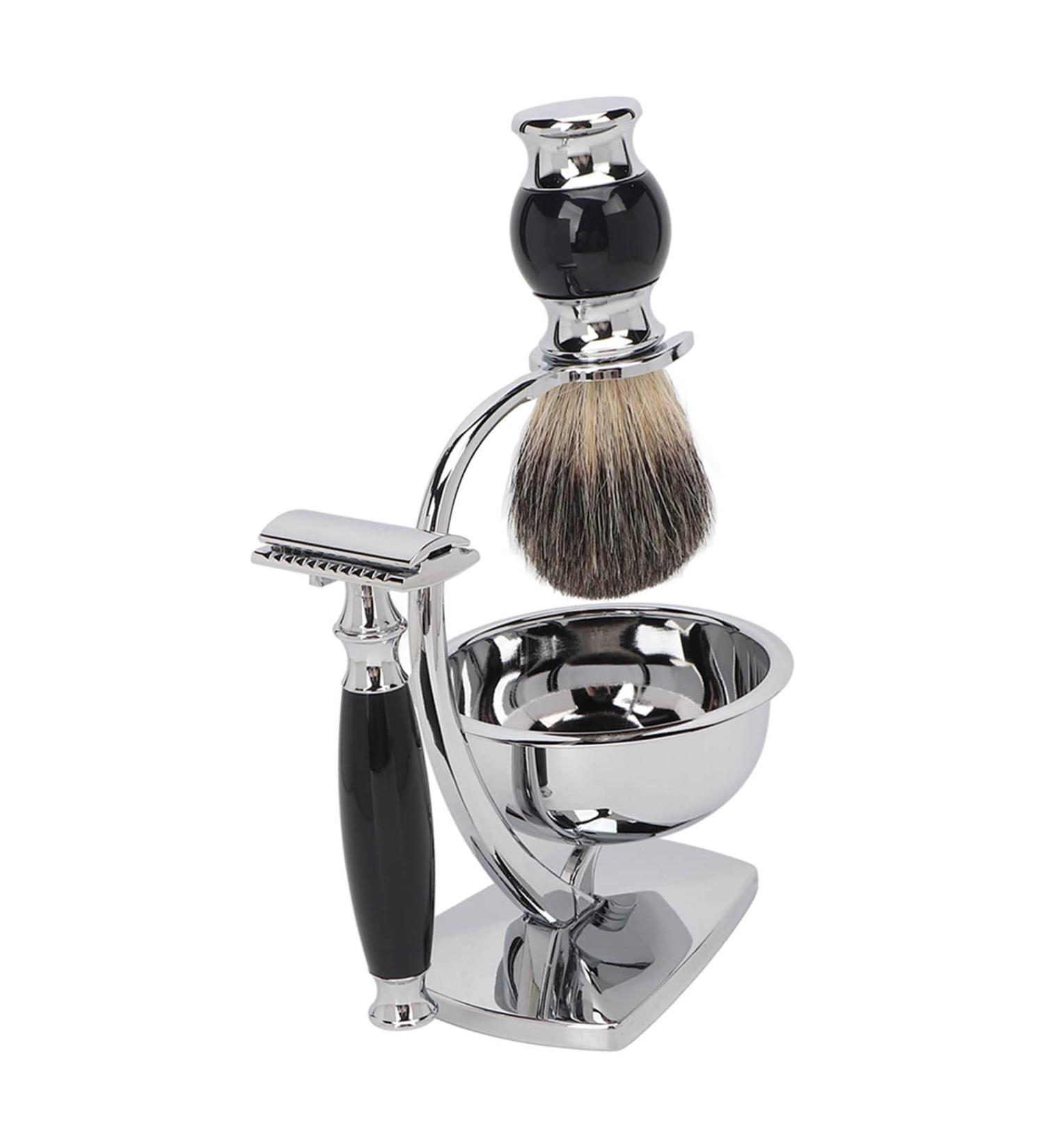 NSXAYIWE 4-Piece Professional Men's Razor Set | Luxury Wet Shaving Kit - Perfect Gift for Husband Father & Friends - Buy Online on GoSupps.com