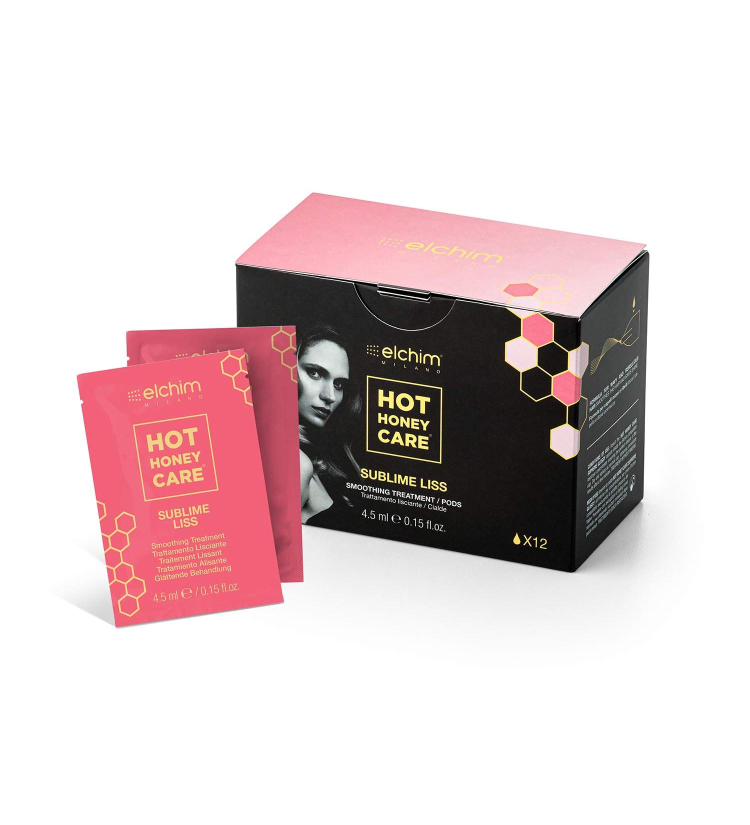 Elchim Hot Honey Care Anti-Frizz and Gloss System with Blow Dry Starter Kit + Sublime Liss Smoothing Treatment - Buy Online on GoSupps.com