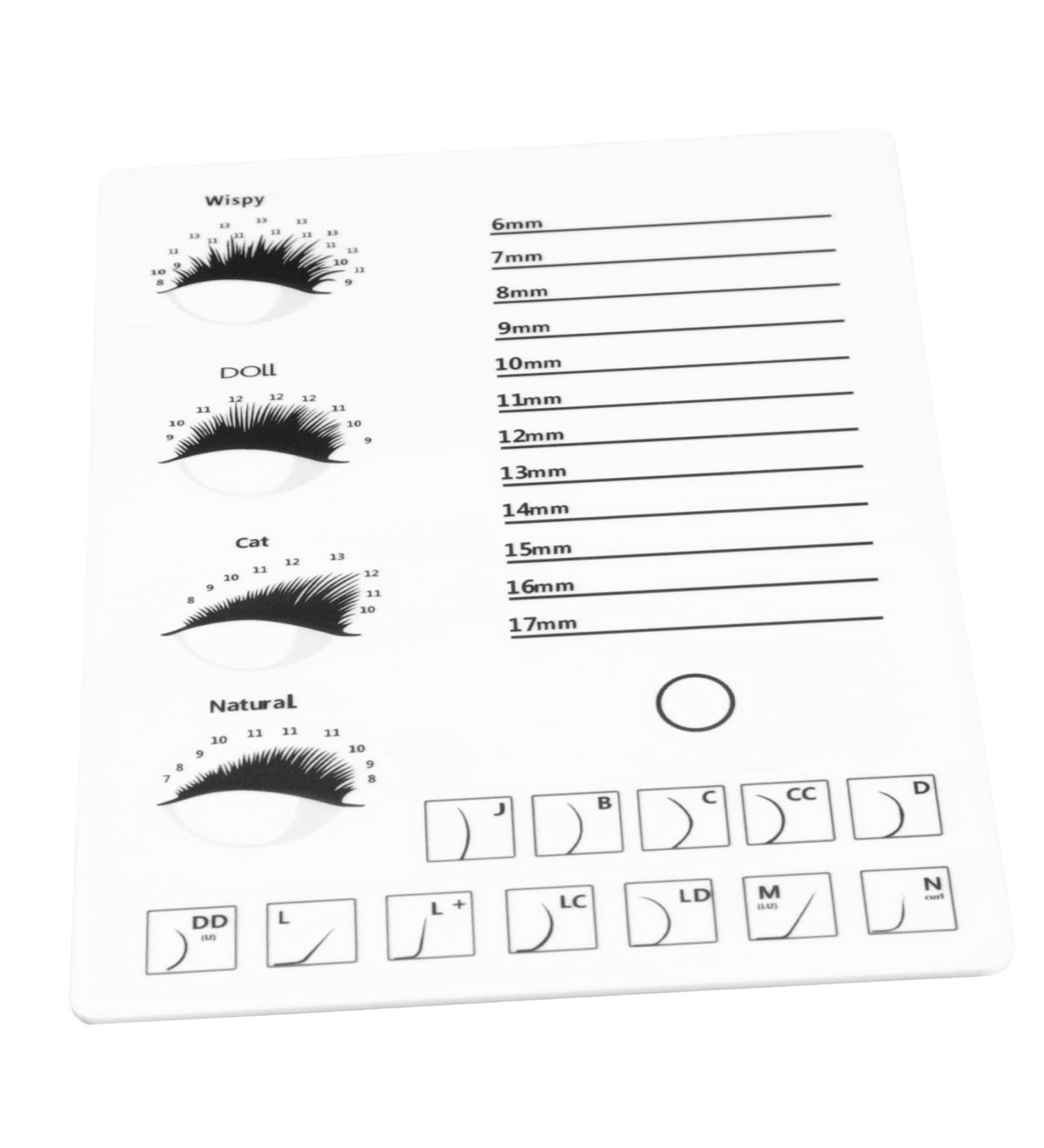 Buy 1pc Eyelash Display Board - Lash Extension Tools & Accessories | White Acrylic Eyelash Tray for False Lashes - Buy Online on GoSupps.com