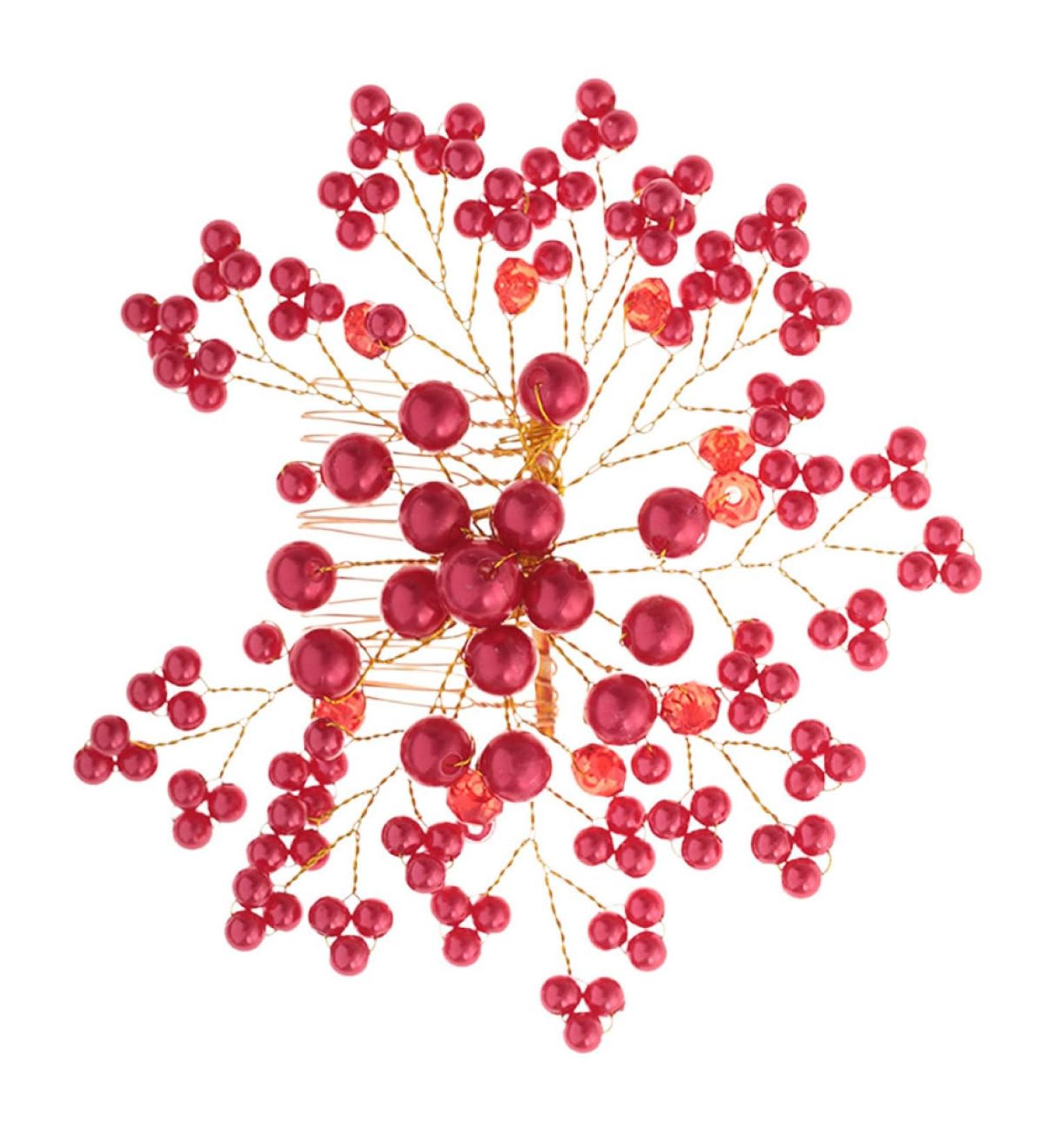 DOITOOL 1pc Floral Hair Clip Wedding Hair Clip Diamond Hair Clip Hair Claw Clips for Women Womens Hair Clips Goody Hair Clips for Women Flower Hair Clips for Women Tiara Bride Comb Korean - Buy Online on GoSupps.com