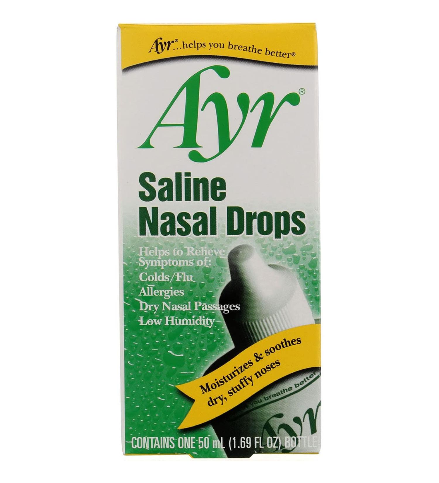 Ayr Saline Nasal Drops 50 mL (Pack of 3) - Buy Online on GoSupps.com