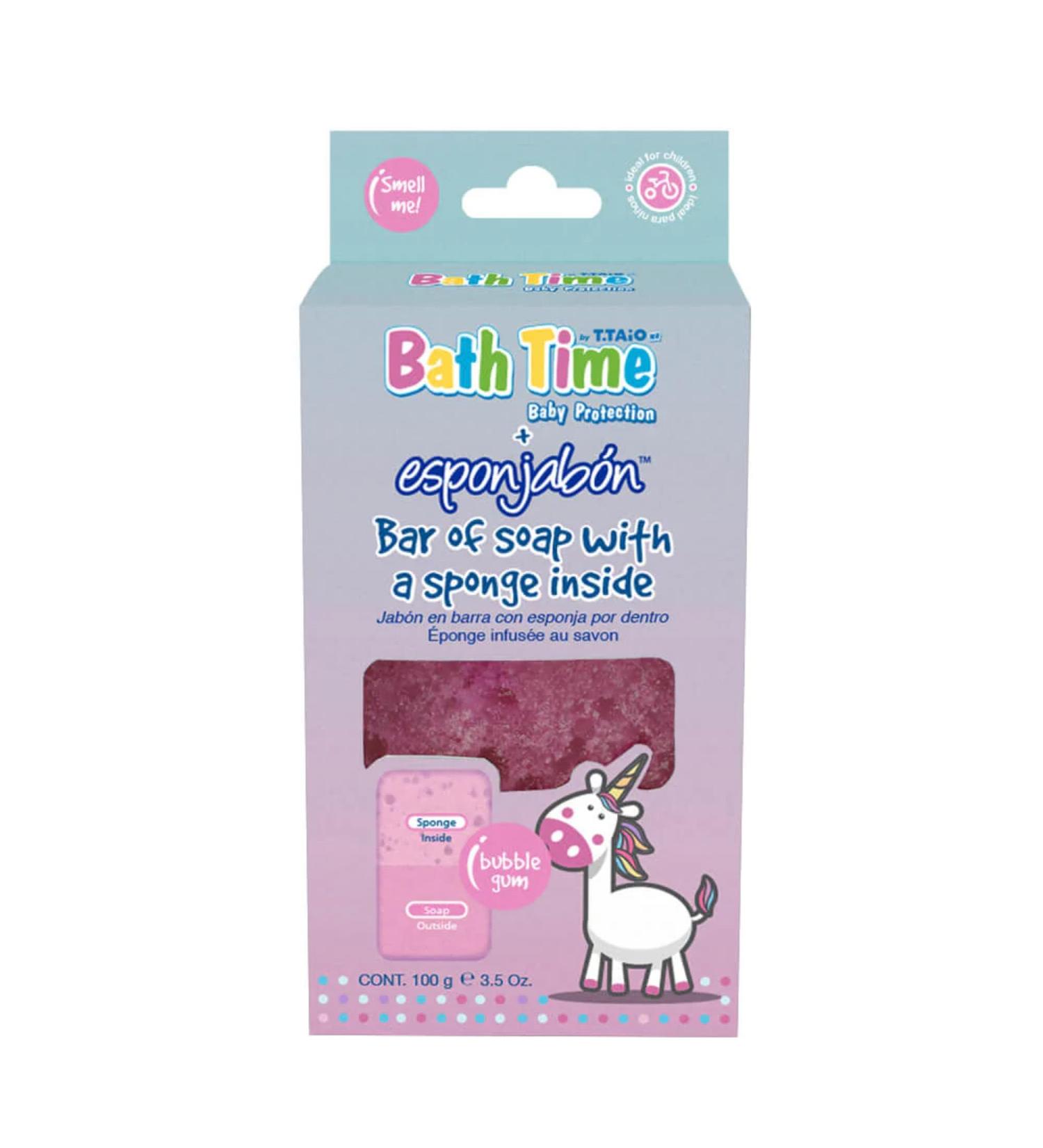 T.Taio Sponge + Strawberry Soap Chewing Gum - Delicate Children's Care - Moisturising Effect - All Skin Types - 100g - Unisex Child - Buy Online on GoSupps.com