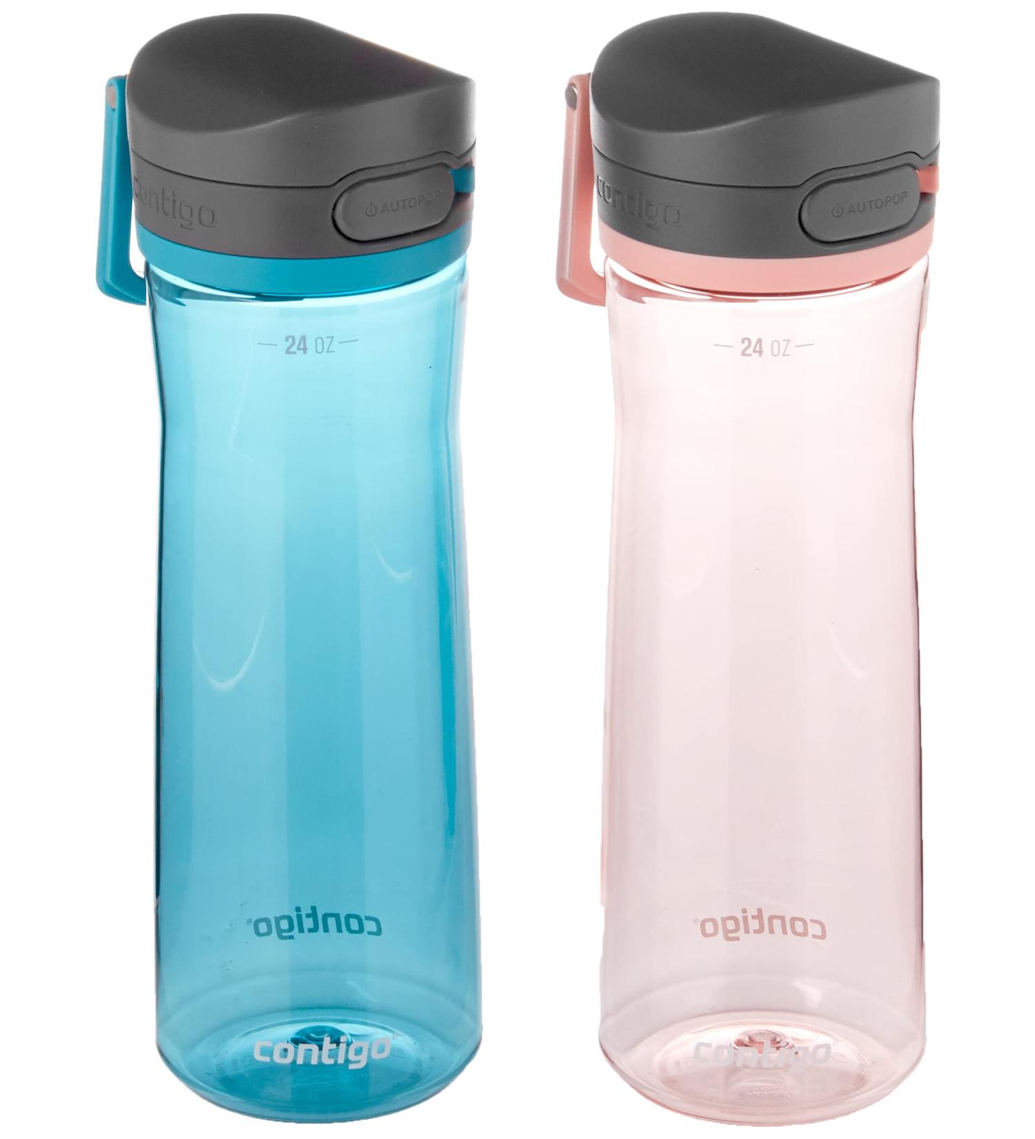 Contigo 2144909 Water Bottle 24oz Juniper & Pink Lemonade 2 Pack - Buy Online on GoSupps.com
