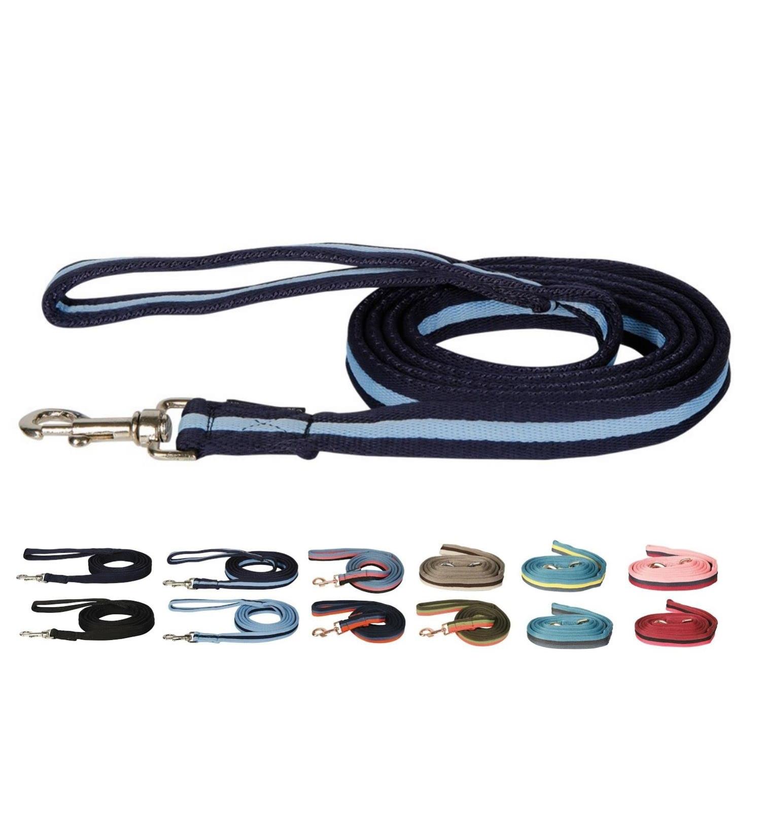 netproshop Leash and Lead Rope Soft Softlunge with Carabiner (2 Meters) Color Selection Color:Blue/Light Blue