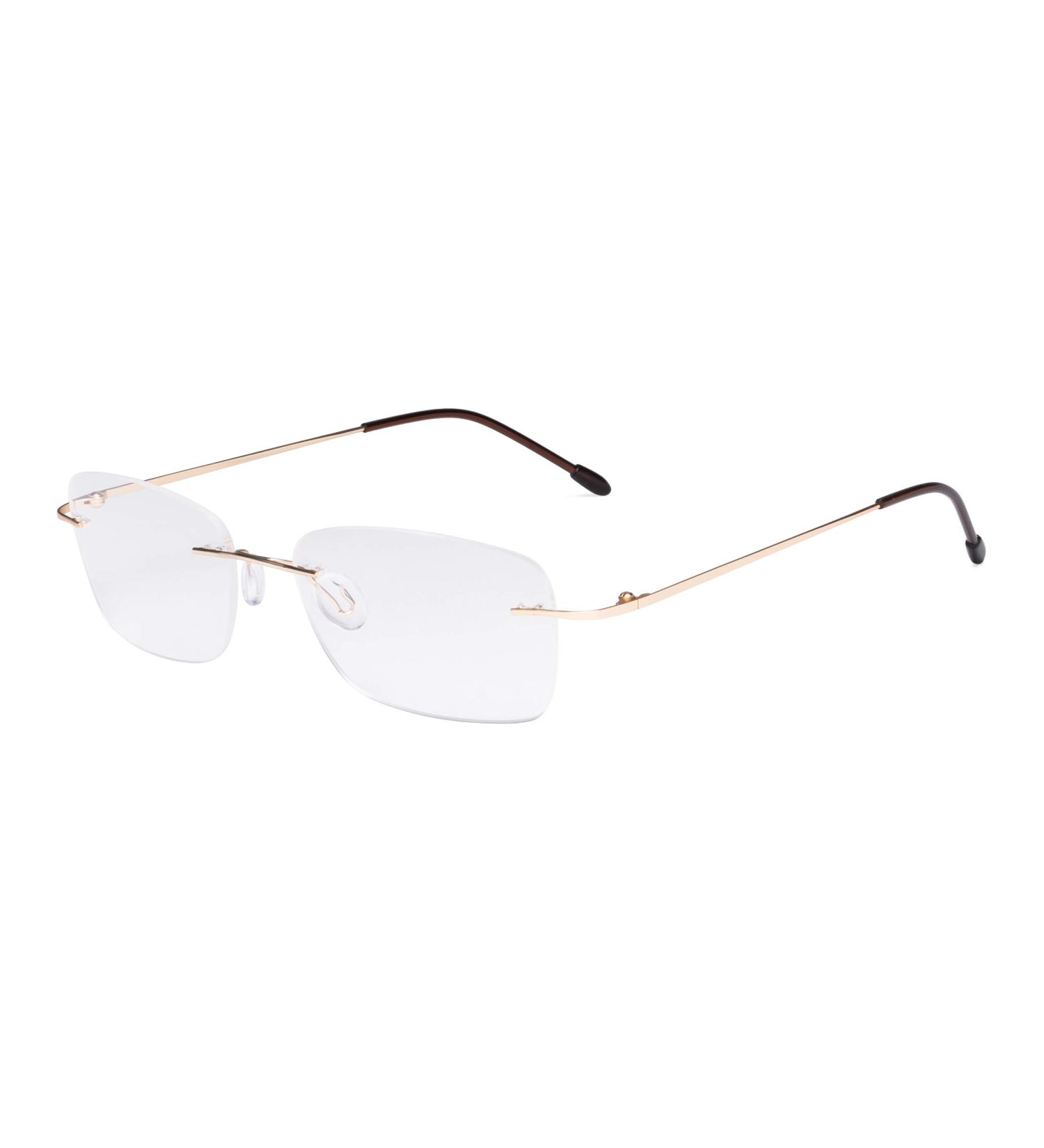 Eyekepper Frameless Reading Glasses for Women - Lightweight Rimless Design in Gold +2.00 - Stylish & Comfortable Optics for Enhanced Vision - Buy Online on GoSupps.com