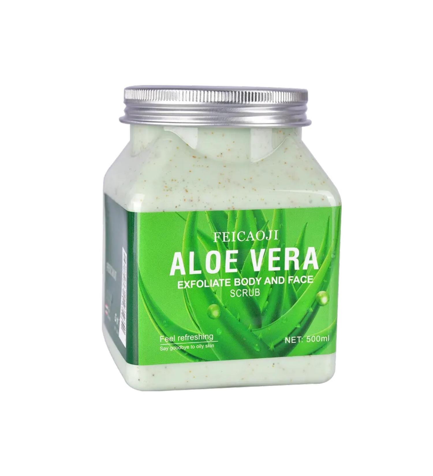 Shop 100% Pure Aloe Vera Sea Salt Scrub | Exfoliating & Moisturizing Face & Body Scrub with Dead Sea Salt - International Shipping - Buy Online on GoSupps.com