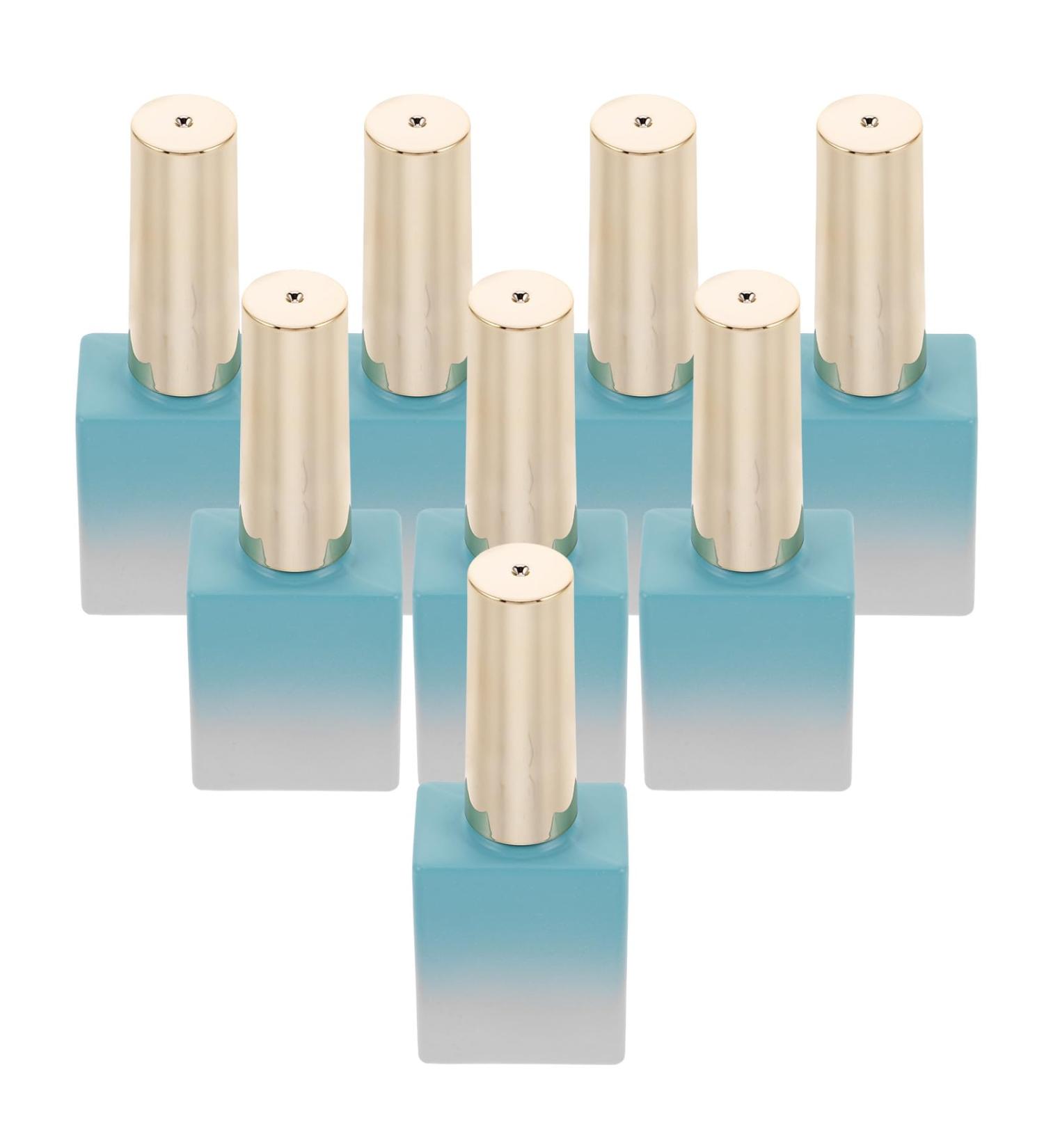 Gatuida Lot de 8 Flacons de Vernis Ongles en Verre 117 Ml Pinceau Int gr Bouteilles Vides Rechargeables D grad Bleu Contenants pour chantillons de Maquillage pour Manucure - Buy Online on GoSupps.com