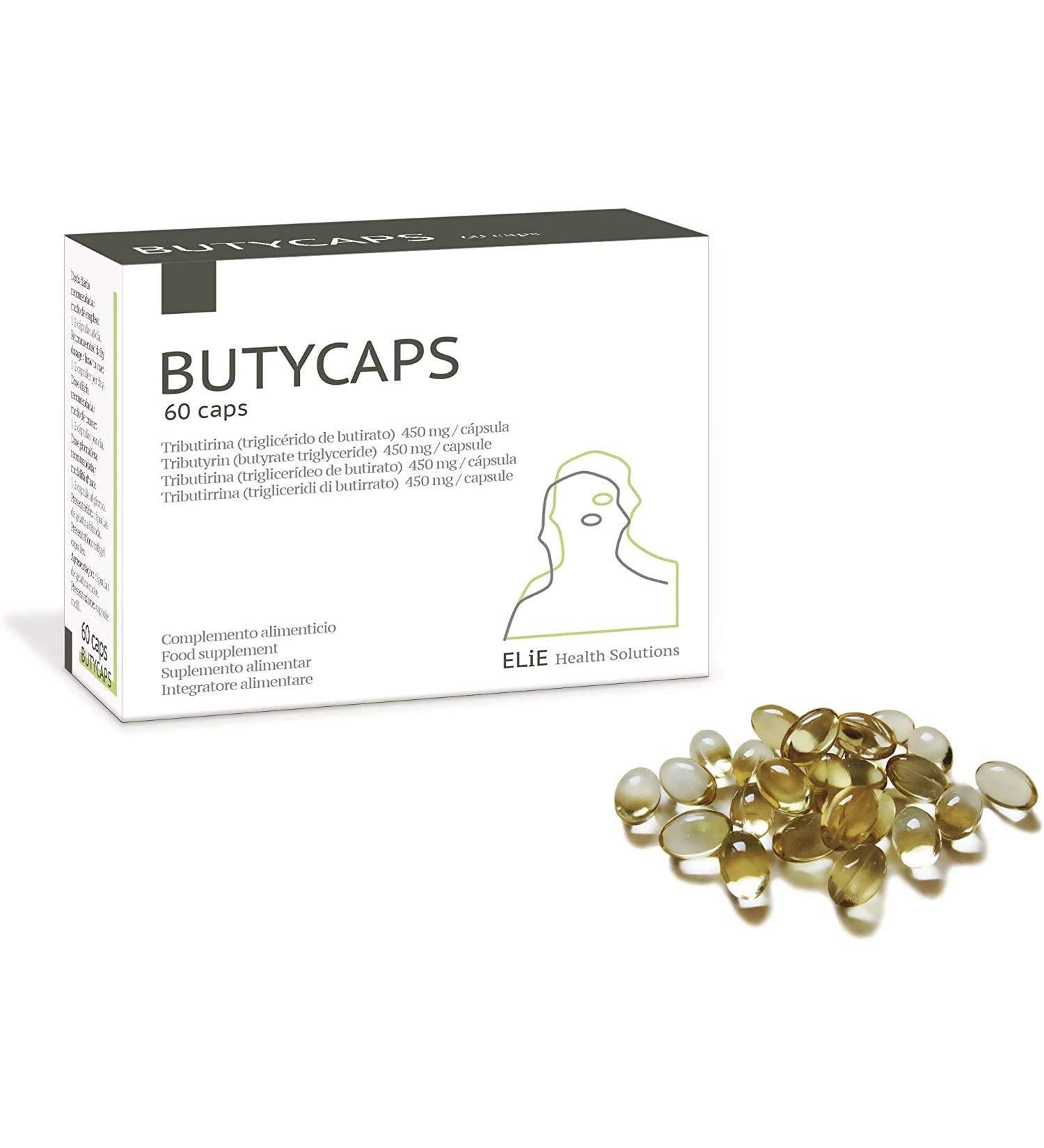 Butycaps - Tributyrin 450 mg - Butyric Acid 394 mg per Capsule - 60 Softgel Capsules 60 Count (Pack of 1)