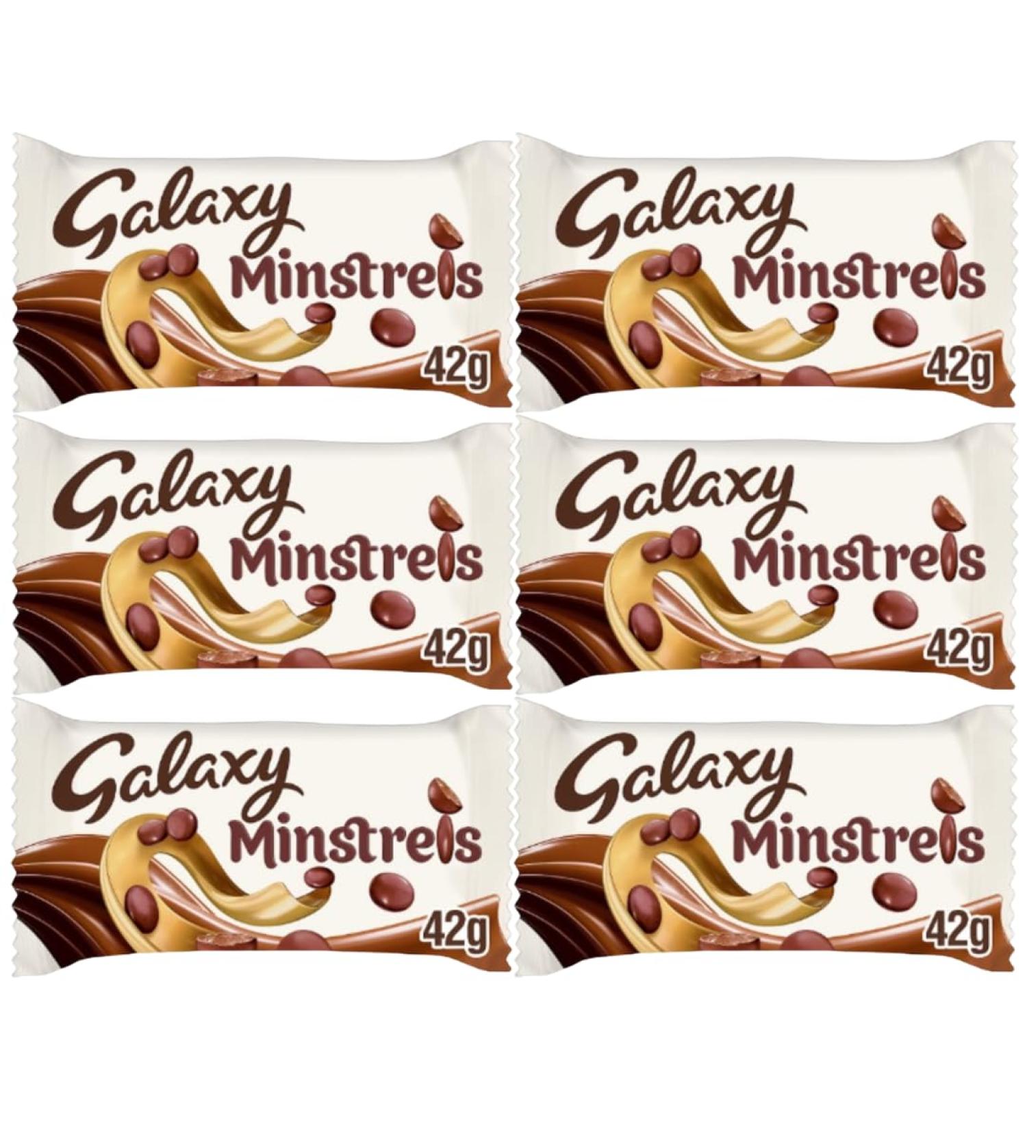 Chocolate Bundle With Galaxy Minstrels Chocolate Bags 42g (6 Pack)