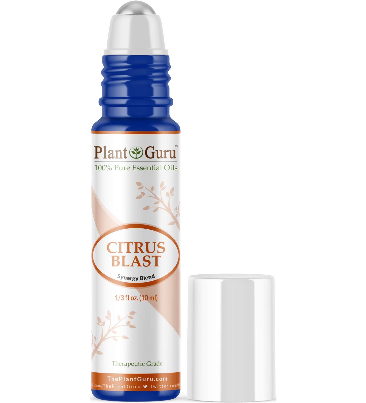 Citrus Blast Essential Oil Blend Roll-On 10ml | 100% Pure & Pre-Diluted Therapeutic Grade | Best for Relaxation & Aromatherapy - Buy Online on GoSupps.com