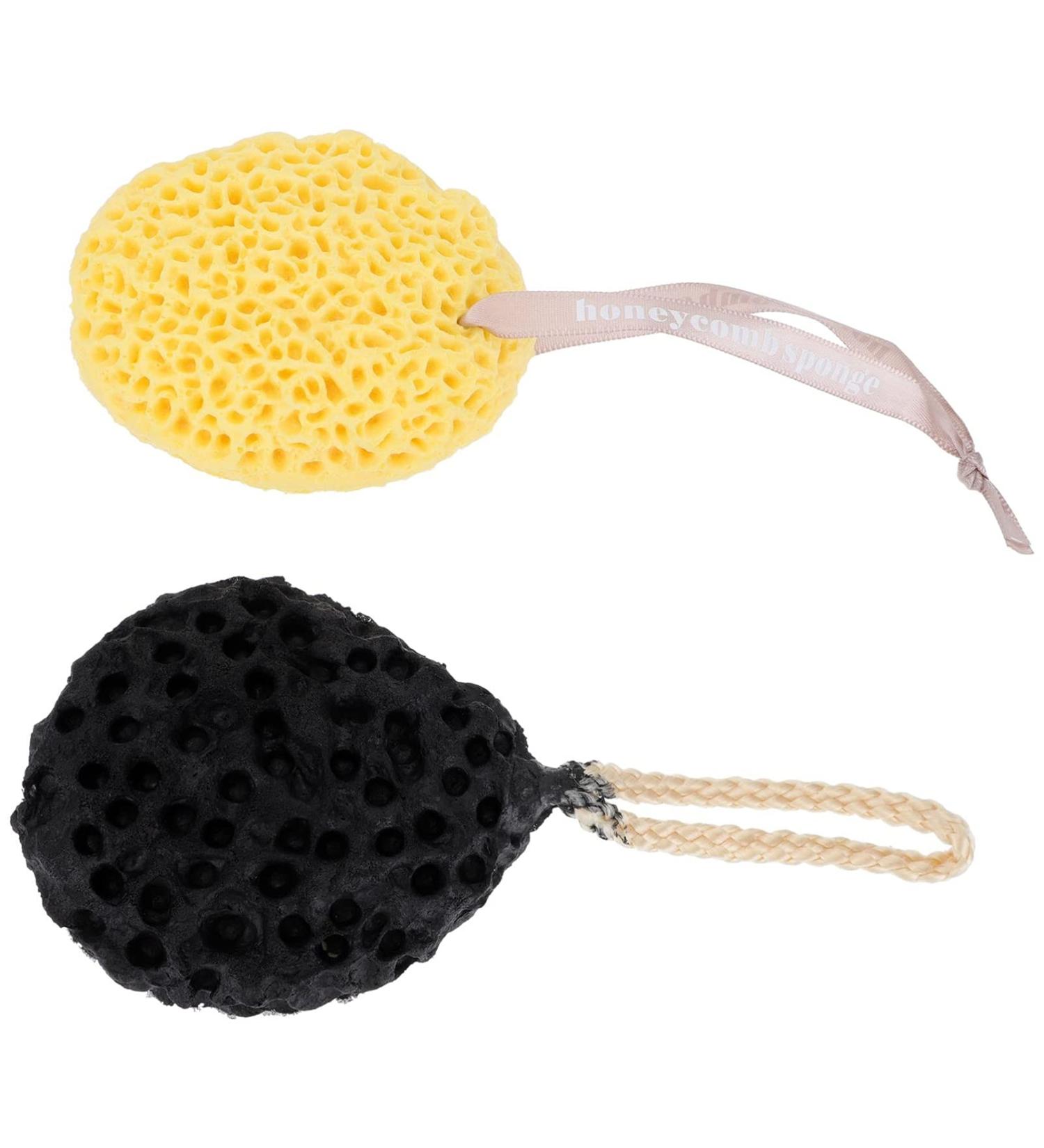 Buy 2 Pcs Bathing Sponge Balls - Exfoliating Loofah & Face Cleaning Tool | Skin Friendly Hydrophilic Polyurethane | Perfect for Baby & Body Care - Buy Online on GoSupps.com