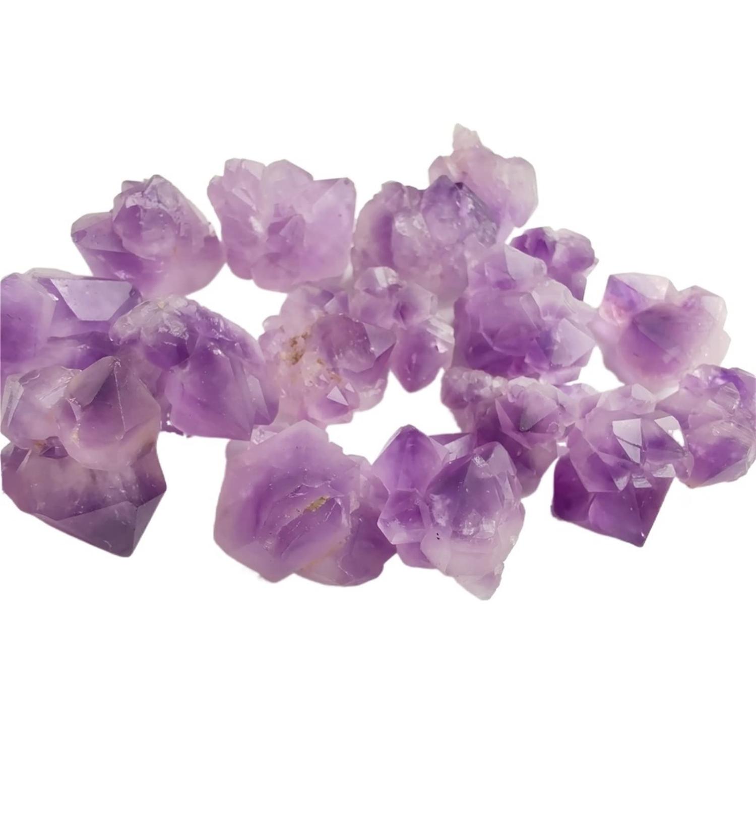 100g Natural Raw Stone Crystal Amethyst Irregular Rock Purple for Specimen Collection Garden Decor Reiki Crystal Stone 1-2cm Purple - Buy Online on GoSupps.com
