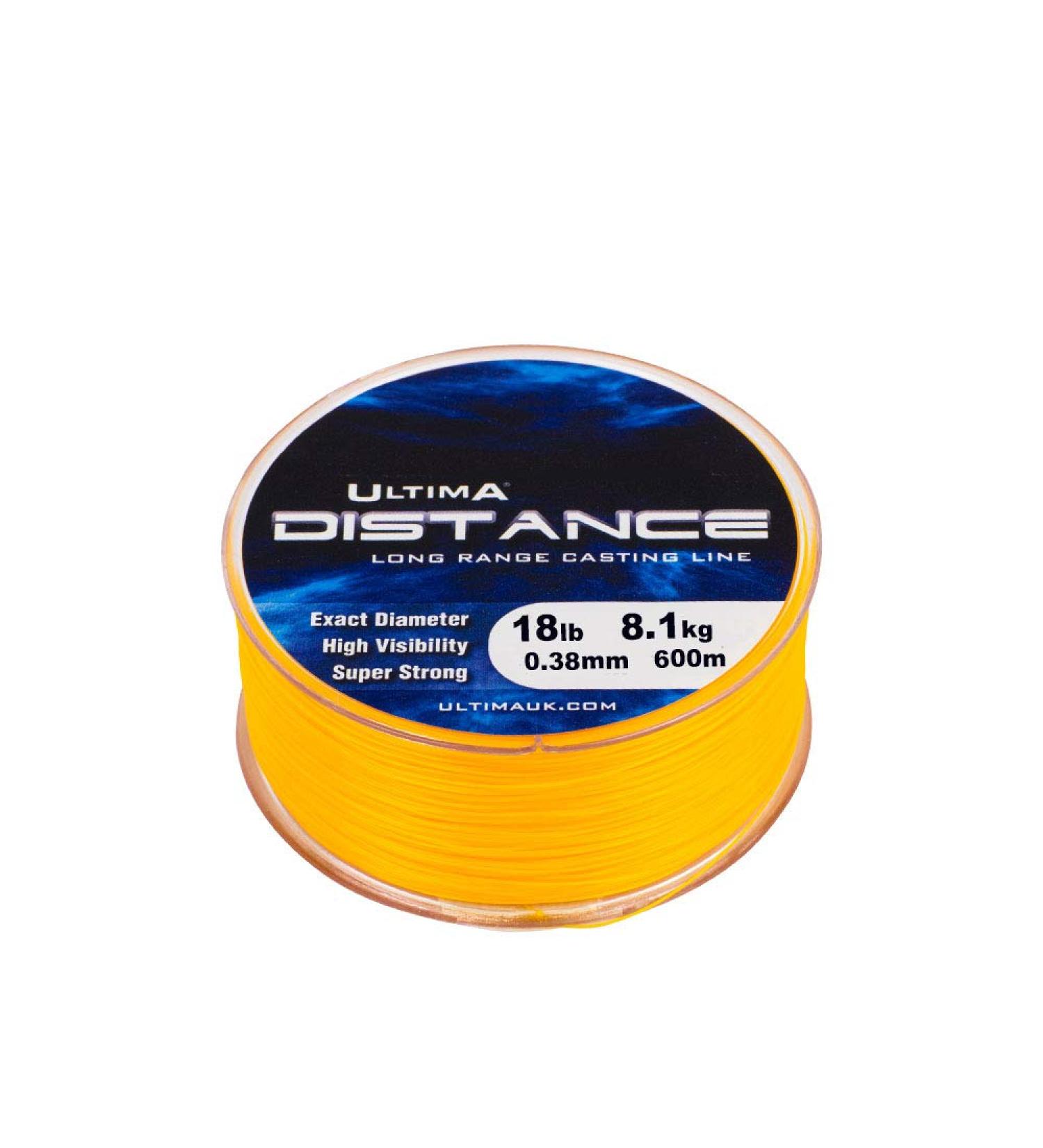 Ultima Distance Specialist Long Casting Line - 600m Spool Fire Orange 0.38mm 18.0lb/8.2kg | Premium Fishing Line for International Shipping - Buy Online on GoSupps.com