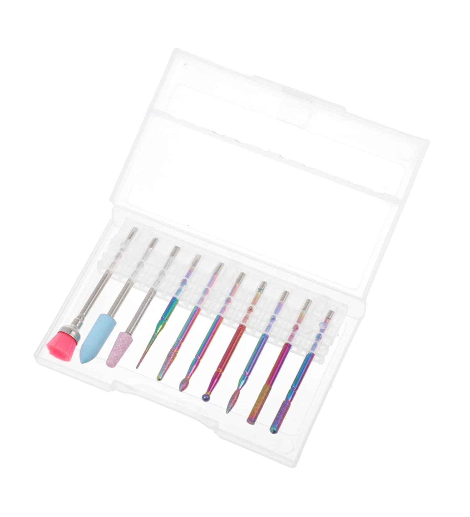 POPETPOP 1 Set nail polisher Manicure Grinding head nail polishing drills cuticle remover bits Nails Care Tool nail art tool Nail Drill Accessories diamond Alloy tungsten steel disassembler - Buy Online on GoSupps.com