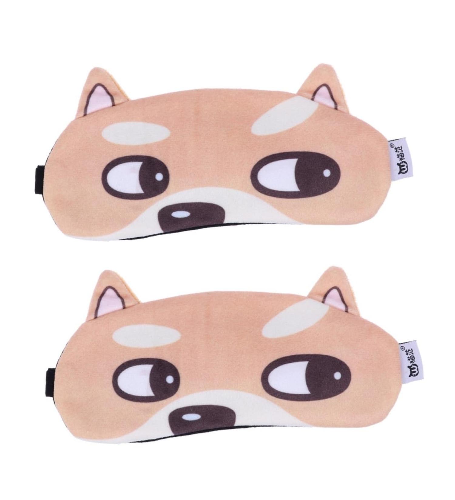 FOMIYES 2pcs Cartoon Eye Patch Cooling Sleep Mask - Dual Purpose Eye Relief for Travel & Relaxation - Buy Online on GoSupps.com