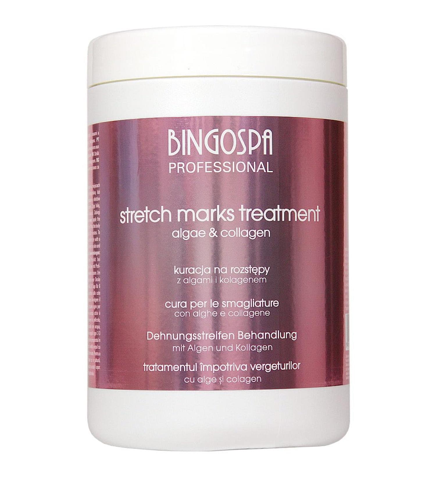 BingoSpa BINGOSPA Professional Stretch Mark Treatment with Algae Collagen and Centella - 1000 ml