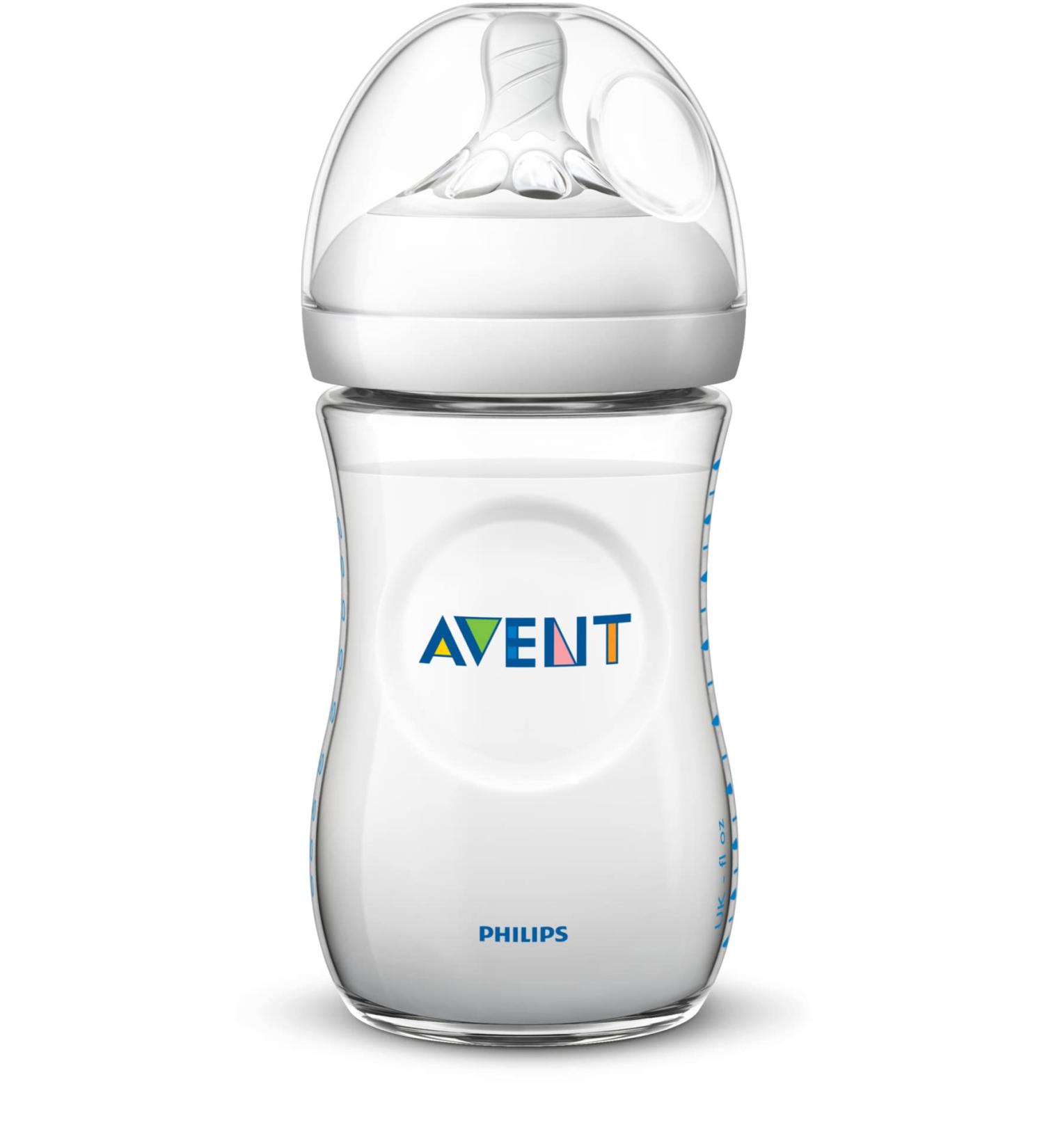 Philips AVENT Natural Baby Bottle Clear 9oz 2pk SCF013/27 | Set of 2 Bottles - 9oz Capacity - Buy Online on GoSupps.com