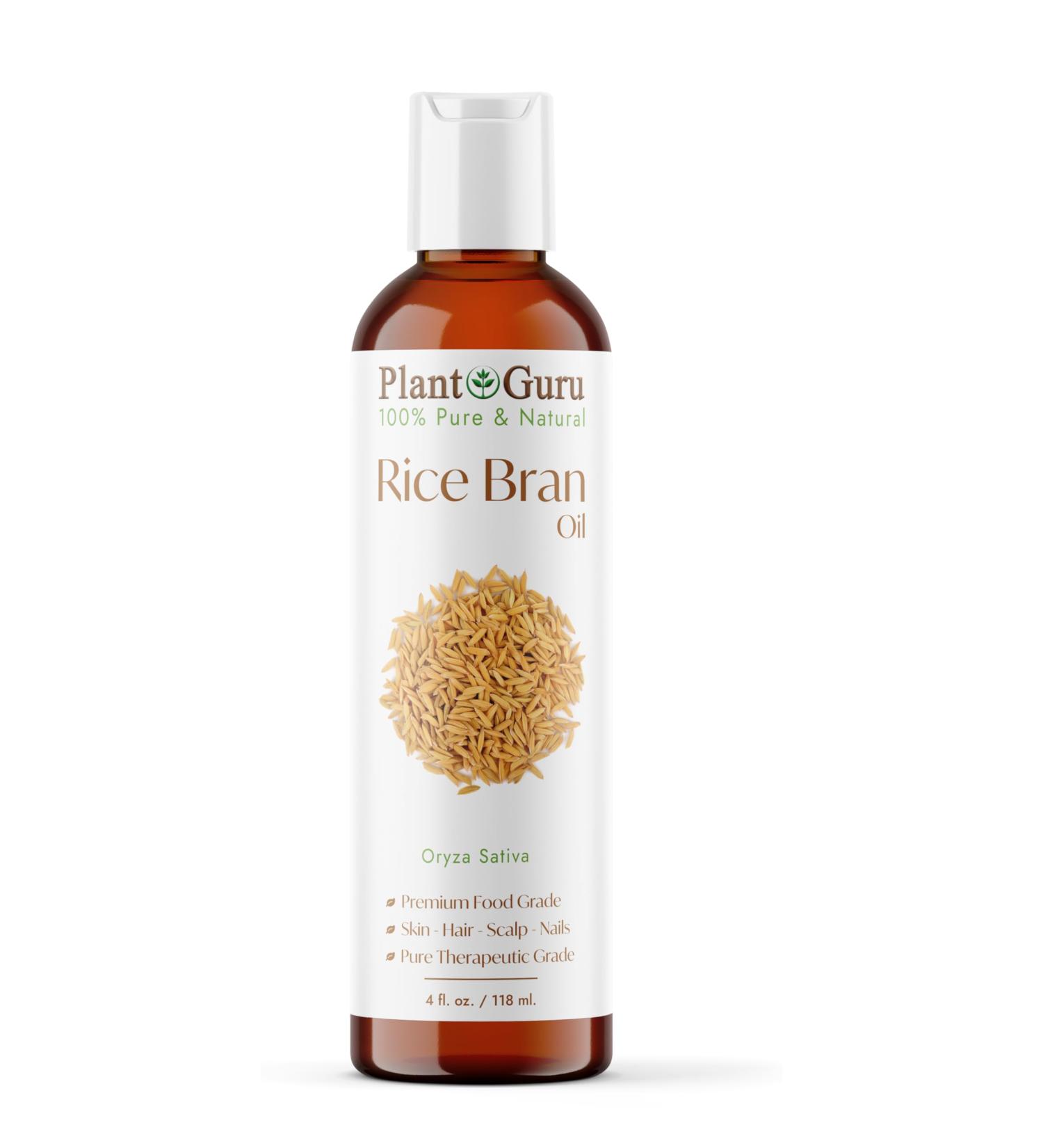 Rice Bran Oil 4 oz. 100% Pure Natural - Skin Body And Face. Great for Hair & More!