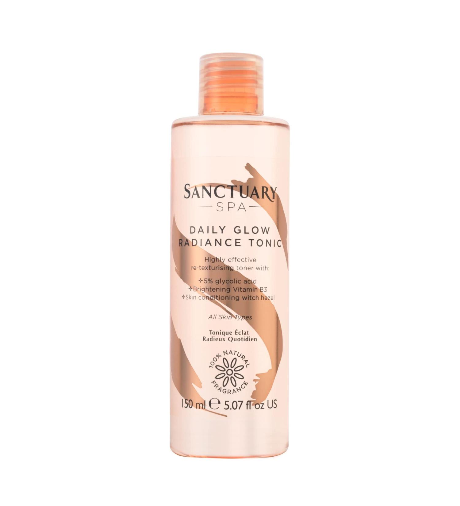 Sanctuary Spa Daily Glow Radiance Tonic Exfoliating Glycolic Toner 150ml - Pack of 1 - Buy Online on GoSupps.com