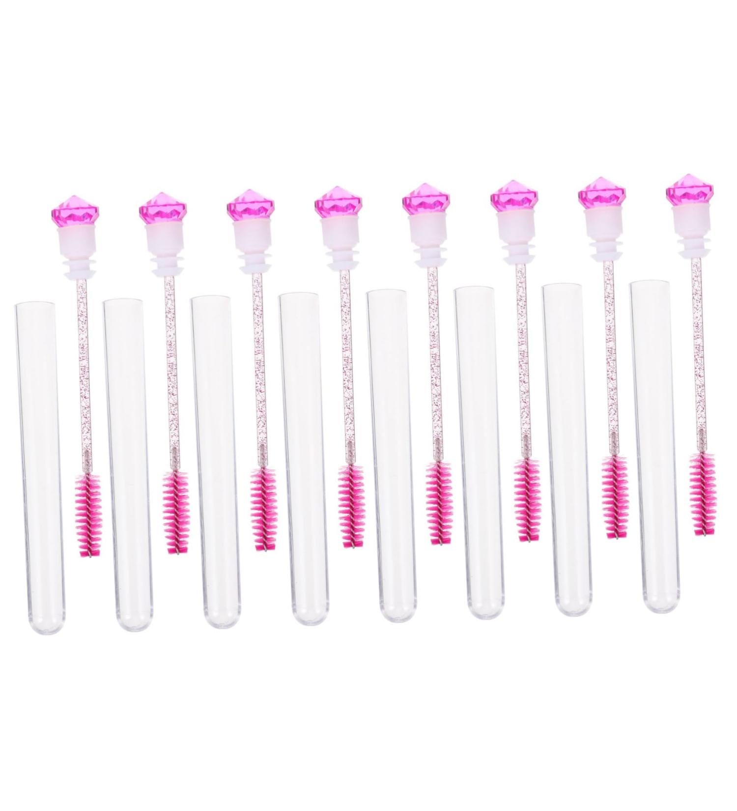 Beavorty 8pcs Diamond Mascara Brush Lengthening Mascara Rhinestone Tool Lash Supplies Eye Lash Extension Empty Mascara Tube Mascara Wand Tube Eyelash Mascara Eyebrow Brush 11.7x1.1cm Rosy - Buy Online on GoSupps.com