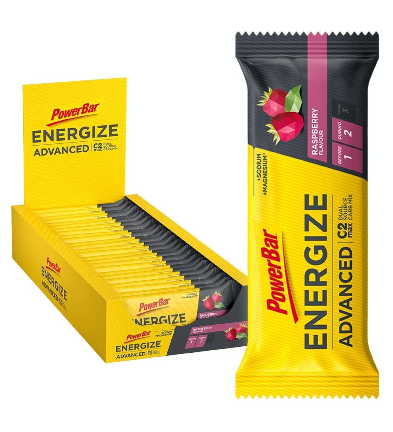 Bar Powerbar Bars PowerBar Energize C2Max 25x55gr Raspberry - Buy Online on GoSupps.com