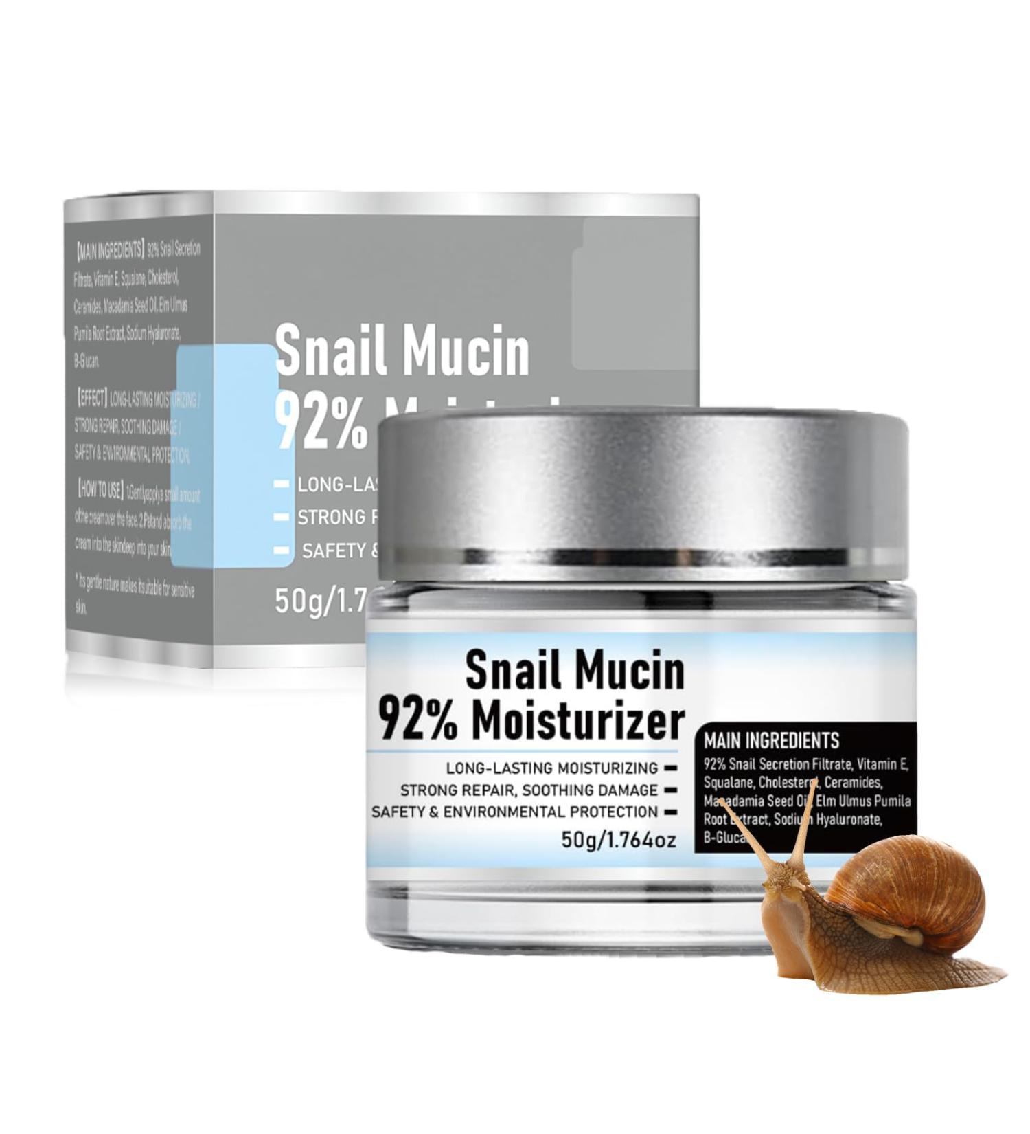 Snail Mucin 92% Moisturizer Gel Cream - Hydrating Daily Face Cream with Snail Extract for Repair & Moisture | Original Crema De Baba De Caracol - Buy Online on GoSupps.com