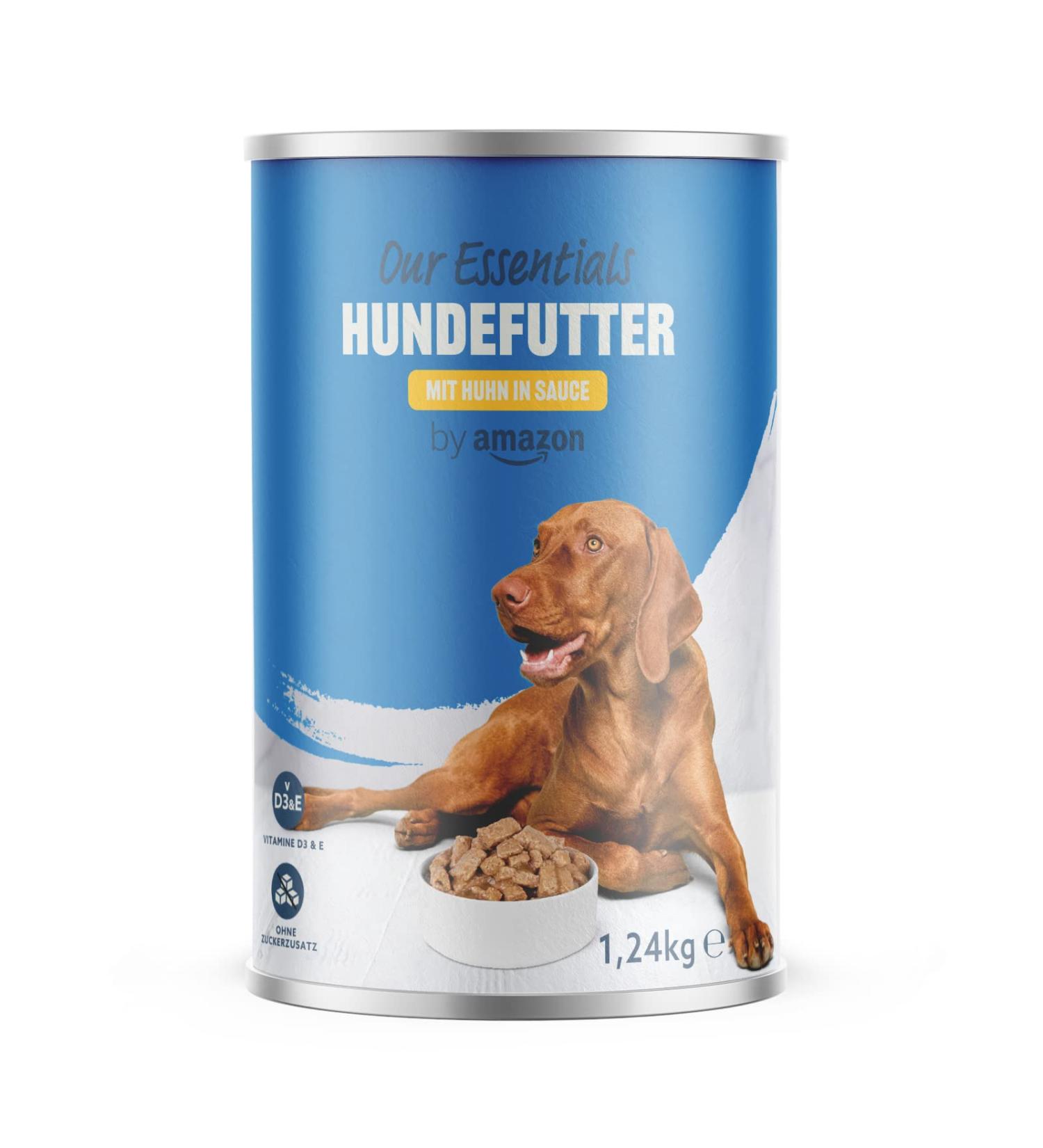 Buy Amazon Canned Wet Dog Food - Chicken in Sauce 1.24kg | Premium Dog Nutrition for Happy Pets - Buy Online on GoSupps.com