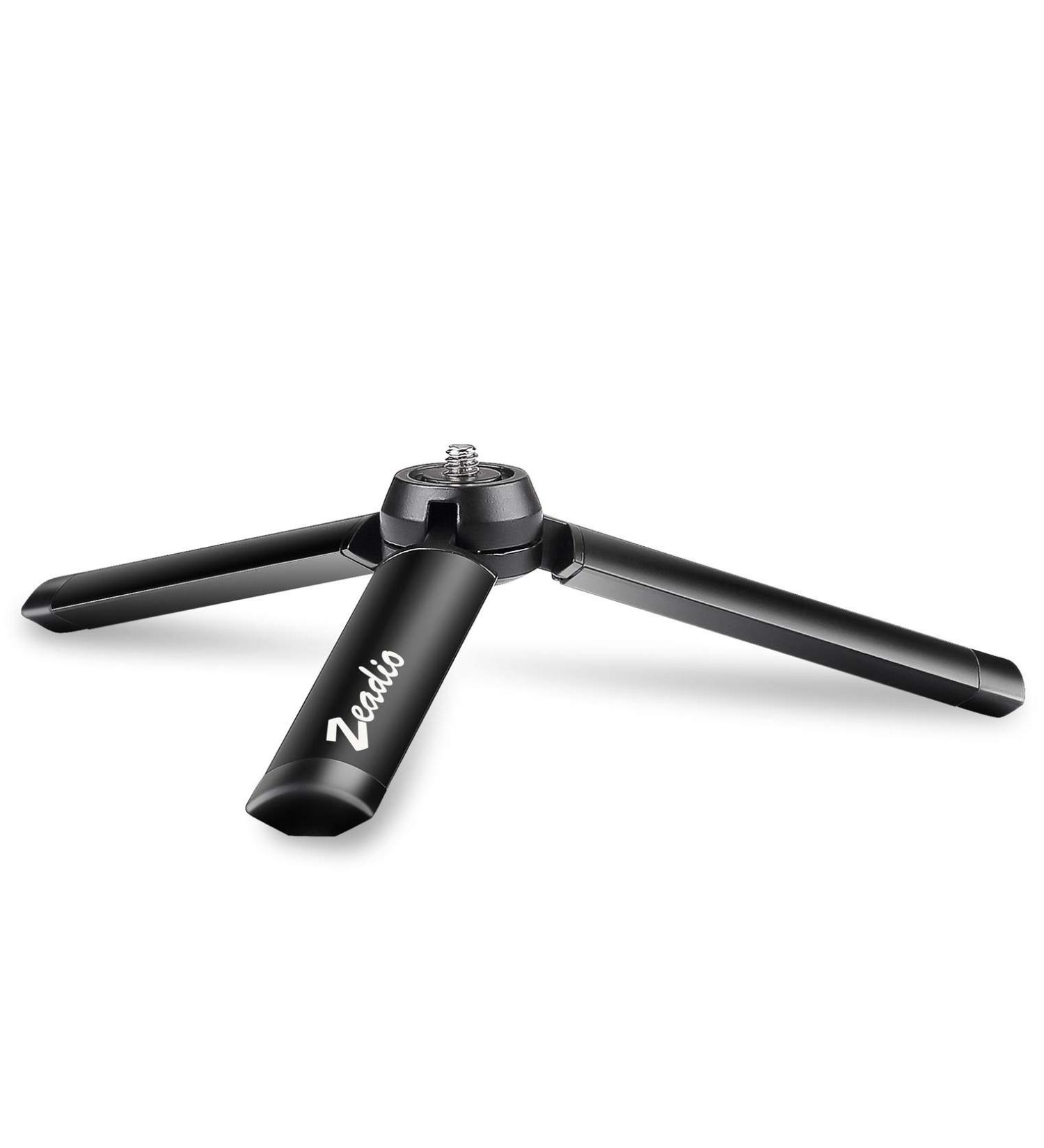Zeadio Metal Mini Tripod - Desktop Tabletop Stand for Smooth 4, Osmo Mobile, Vimble 2, Gimbal Grip Stabilizer - Compact and Versatile - Buy Online on GoSupps.com
