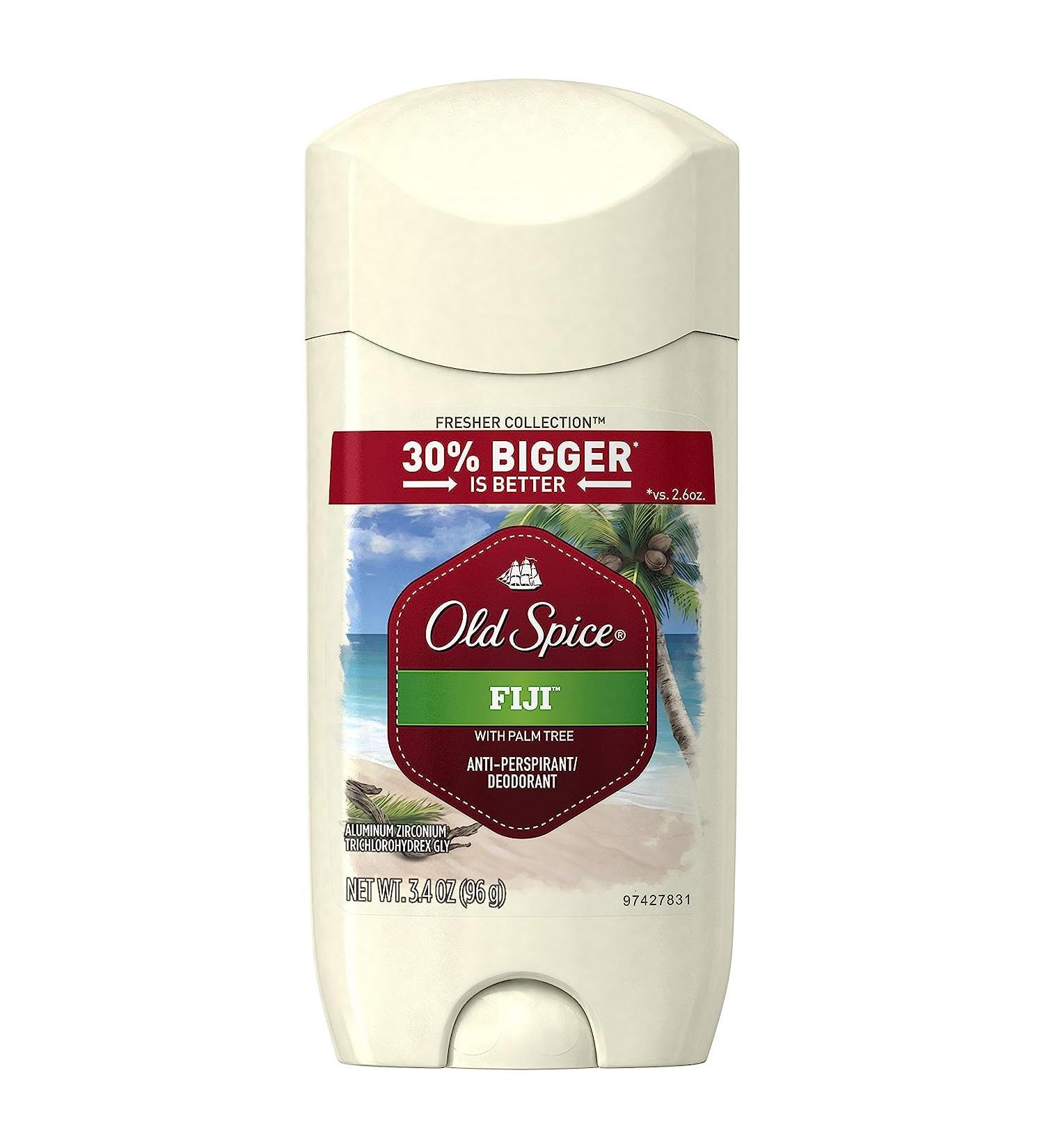 Old Spice Fresher Collection Men's Anti-Perspirant and Deodorant Fiji Scent - 3.4 Oz 3.4 Ounce (Pack of 1) Fiji - Buy Online on GoSupps.com