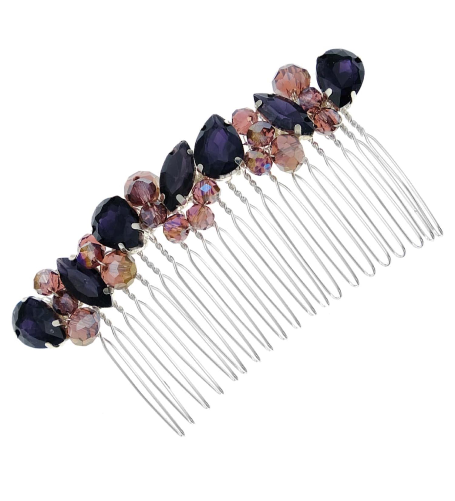 Housoutil Hair piece headband rhinestones bride accessories crown pearl diamond hair accessories vintage wedding Splitter hair curler Hair up comb wild dress wedding hair - Buy Online on GoSupps.com