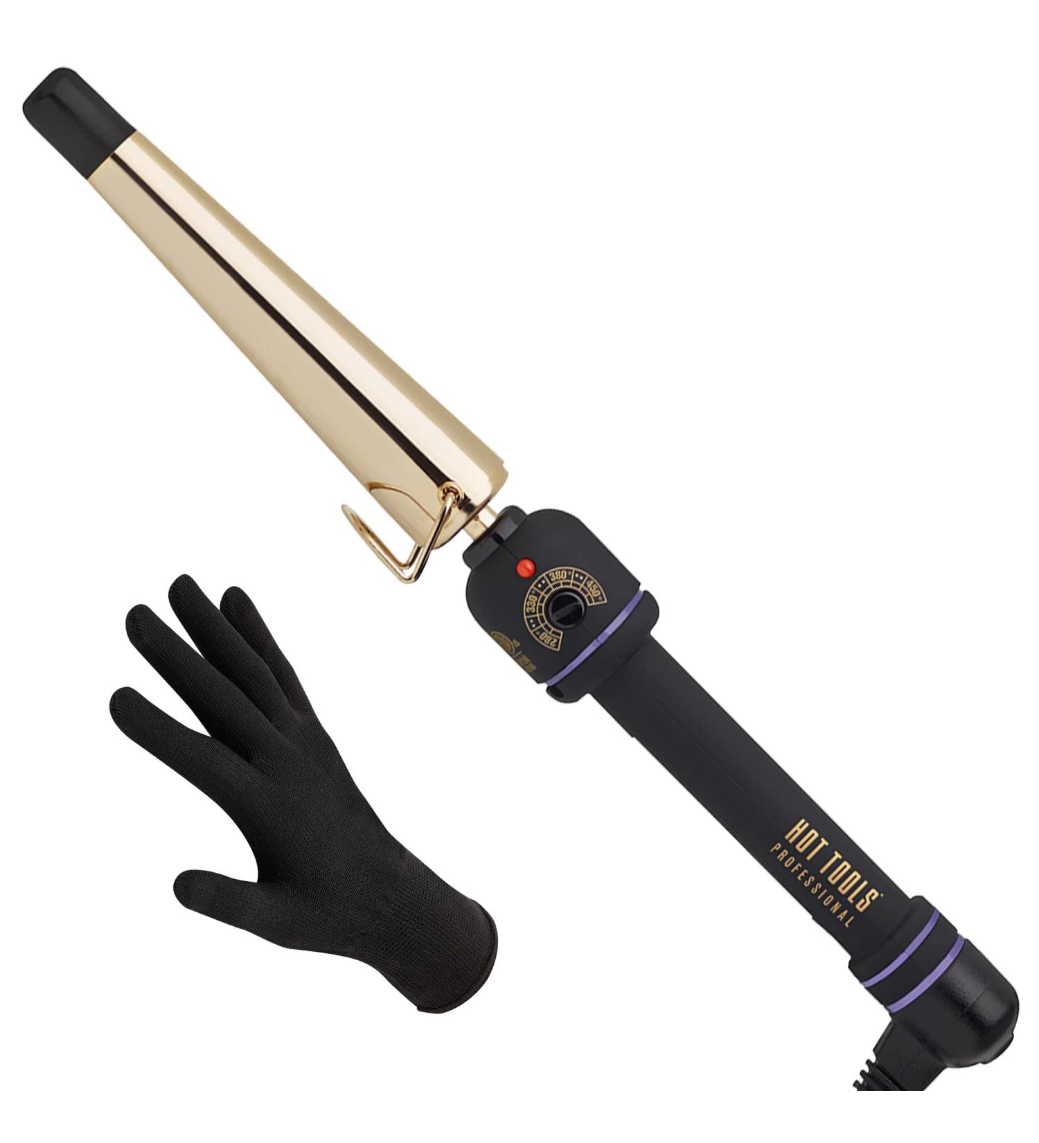 Hot Tools Pro Artist 24K Gold Tapered 3/4" to 1-1/4" Clamp-Free Curling Wand - Buy Online on GoSupps.com