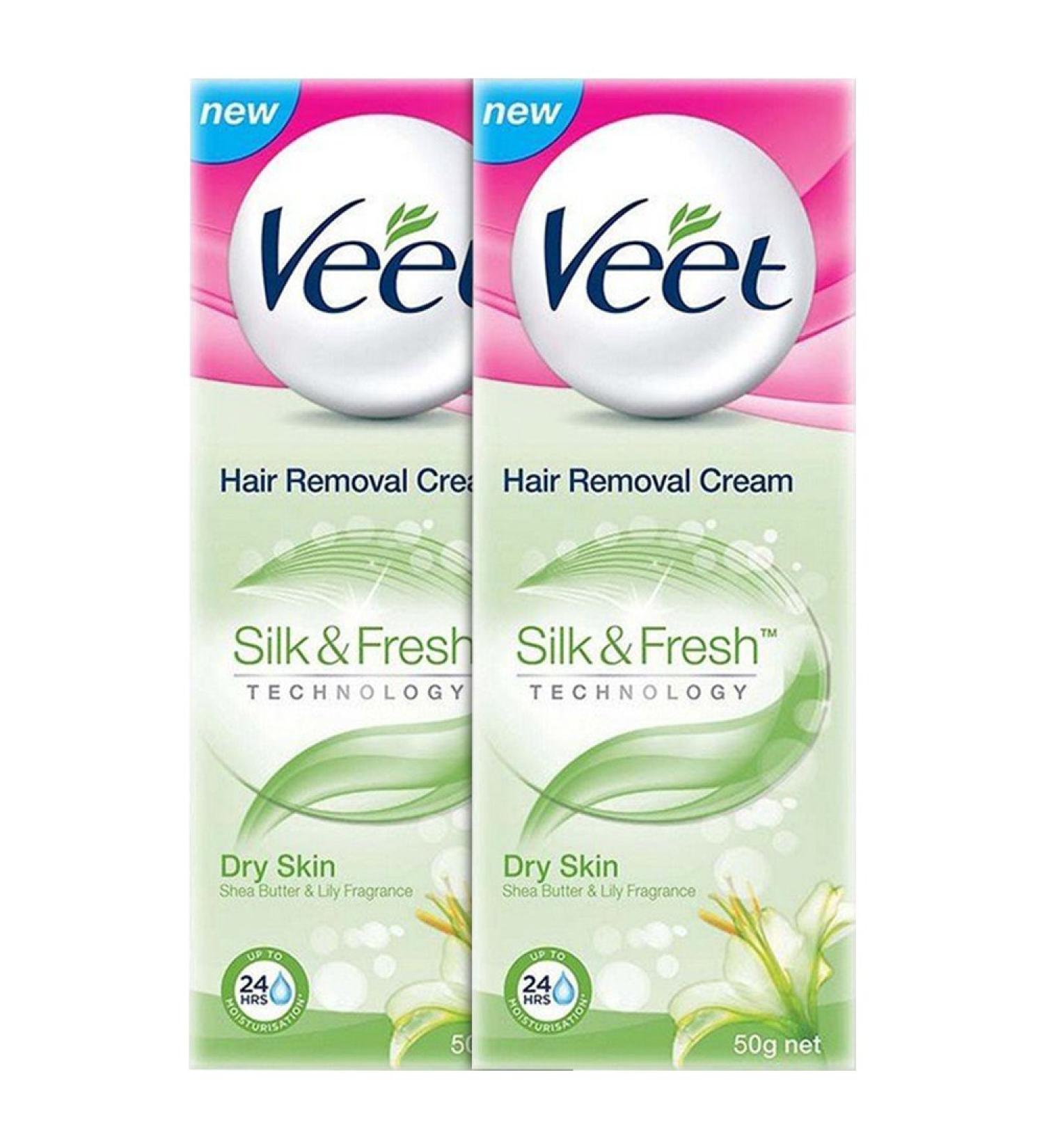 Buy Veet Dry Skin Hair Removal Cream - 50g Pack of 2 | International Shipping - Buy Online on GoSupps.com