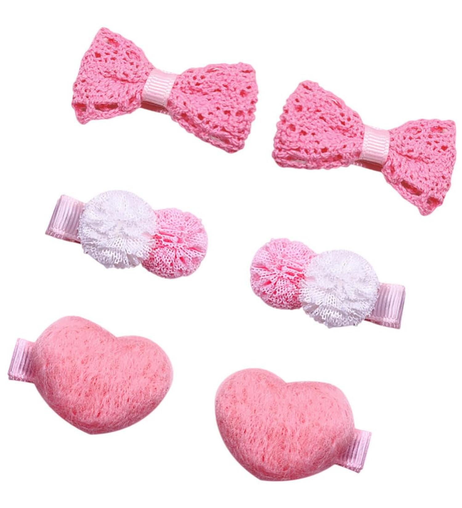 ibasenice 3 Pairs Hair Clips Women Heart Hair Barrette Bow Hair Pin Cute Hair Accessories for Party - Buy Online on GoSupps.com