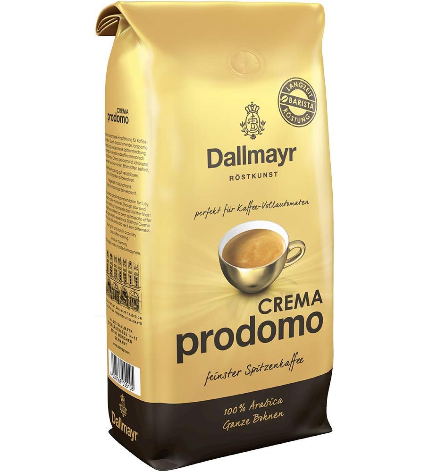 Dallmayr Dallmayr Crema Prodomo Beans 1000g (Pack of 2)