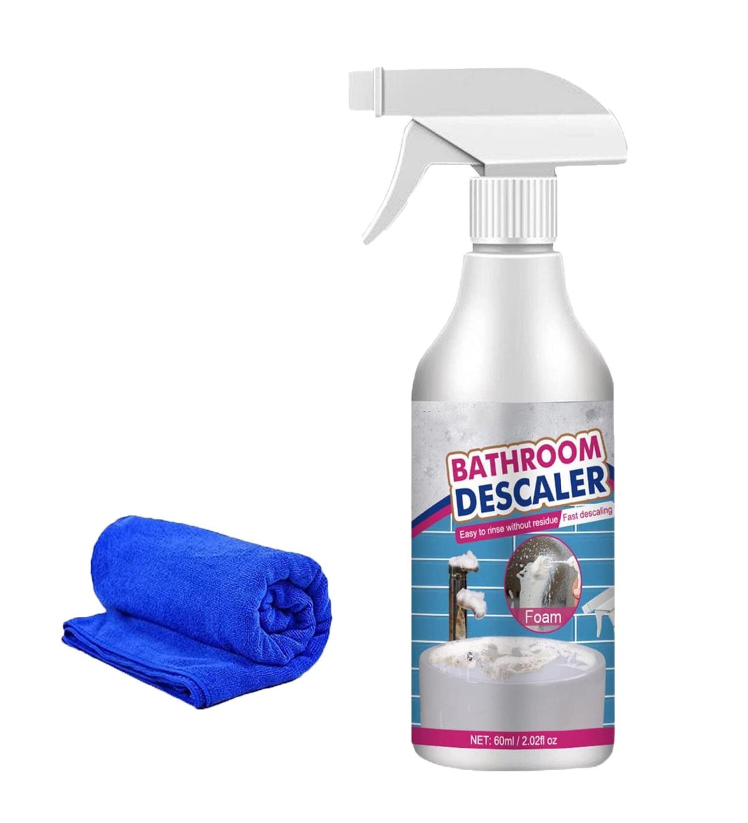 Bathroom Descaler Spray Jue Fish Bathroom Descaler Joe Fish Stubborn Stains Cleaner Bathroom Descaler Limescale Cleaner Shower for Toilet Bath Shower (1 Bottle) - Buy Online on GoSupps.com