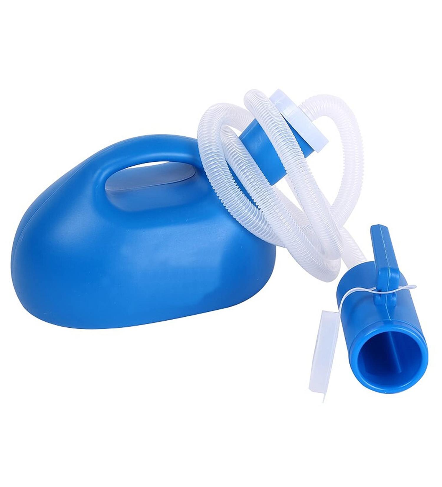 Leakproof Urinal Unisex Urinal Pee Bottle Urinals for Men Spill Proof 2000ML Portable Urine Mobile Bottle Bed Pan(Blue) - Buy Online on GoSupps.com