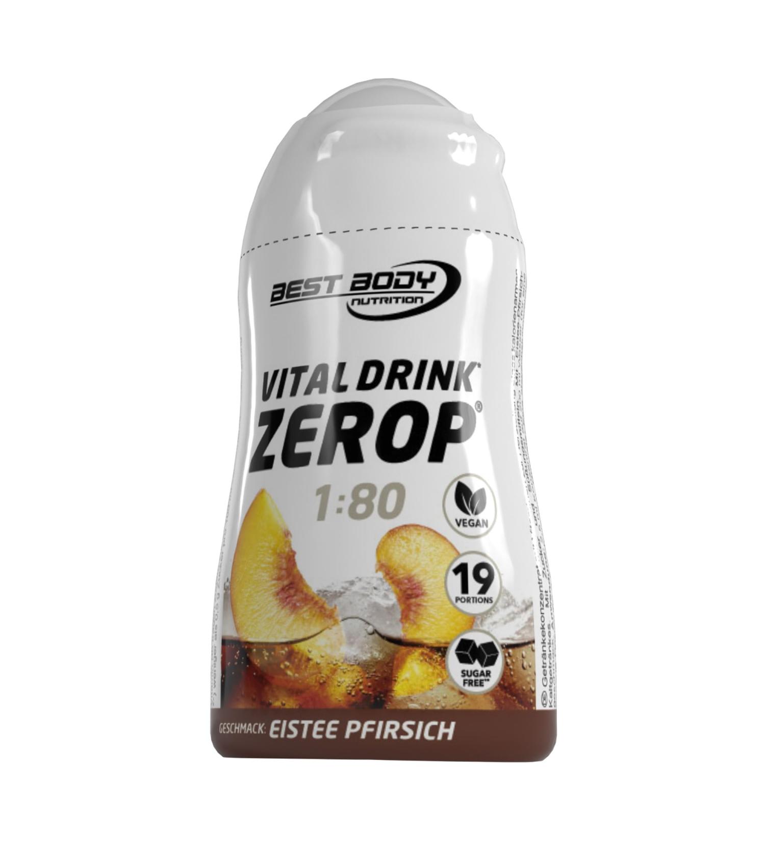 Best Body Nutrition Vital Drink Zerop Squeeze (48ml) Th glac la p che - Aliments fonctionnels - Ar mes/Edulcorants Th glac la p che 48 ml (Lot de 1) - Buy Online on GoSupps.com