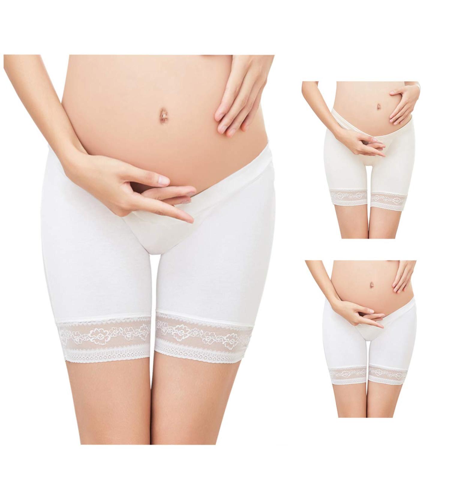 Maternity High Elastic Cotton Safety Shorts Pants 2pcs L (99-110 lb) - FEOYA Low Waist Maternity Shorts - Buy Online on GoSupps.com
