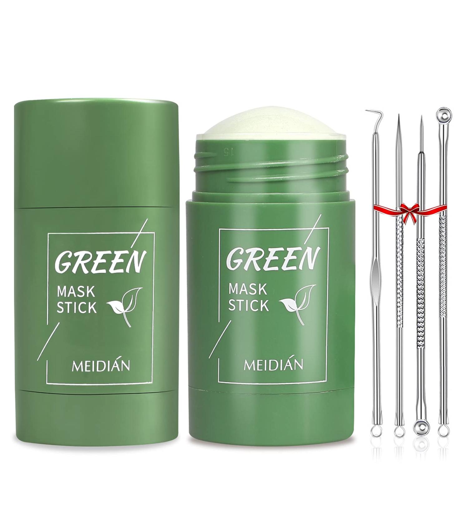 2 Pack Green Tea Purifying Clay Stick Mask - Blackhead Remover & Pore Cleansing Mask for All Skin Types - Buy Online on GoSupps.com