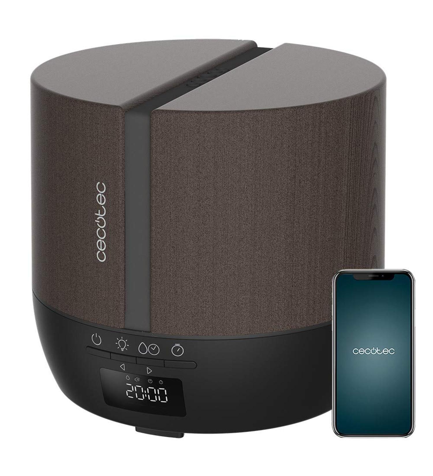 Cecotec Aroma Diffuser Pure Aroma 550 - 500ml Bluetooth Control LED Display 12-Hour Timer Black Woody - International Shipping Available - Buy Online on GoSupps.com