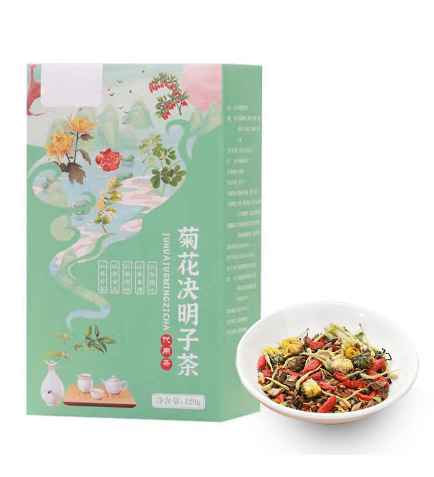  HYWHUYANG Tea Chrysanthemum Cassia Seed Tea Burdock Root Goji Berries Osmanthus Honeysuckle Herbal Tea Combination Pure Natural Health Tea (120g 6g x 20 Bags) For Modern People Friends - Buy Online on GoSupps.com