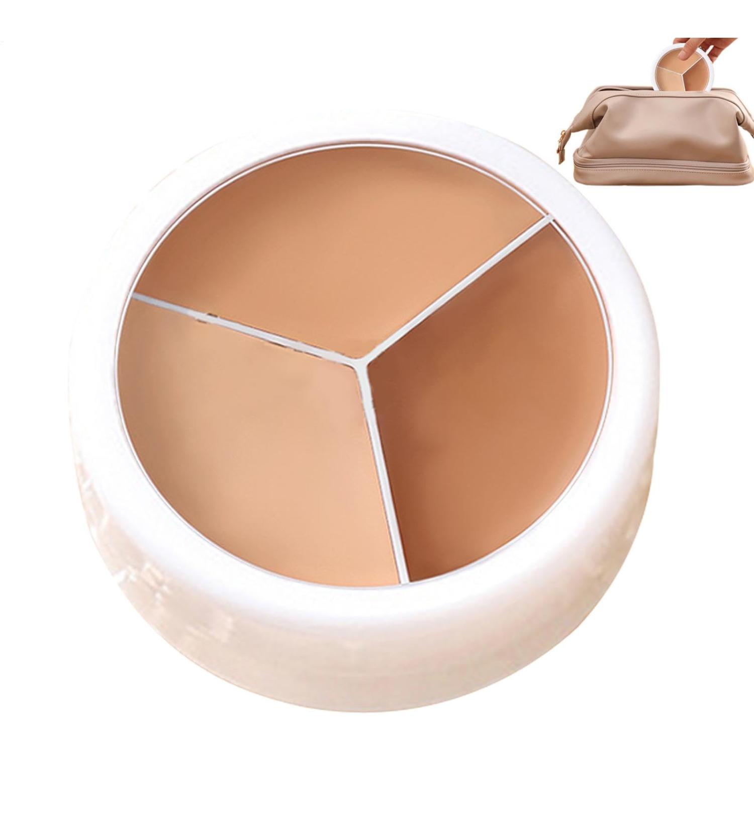 Cream concealers cream foundation - Cream foundation concealer | 3-color illuminating cream face palette color-correcting concealer concealer for dark spots - Buy Online on GoSupps.com
