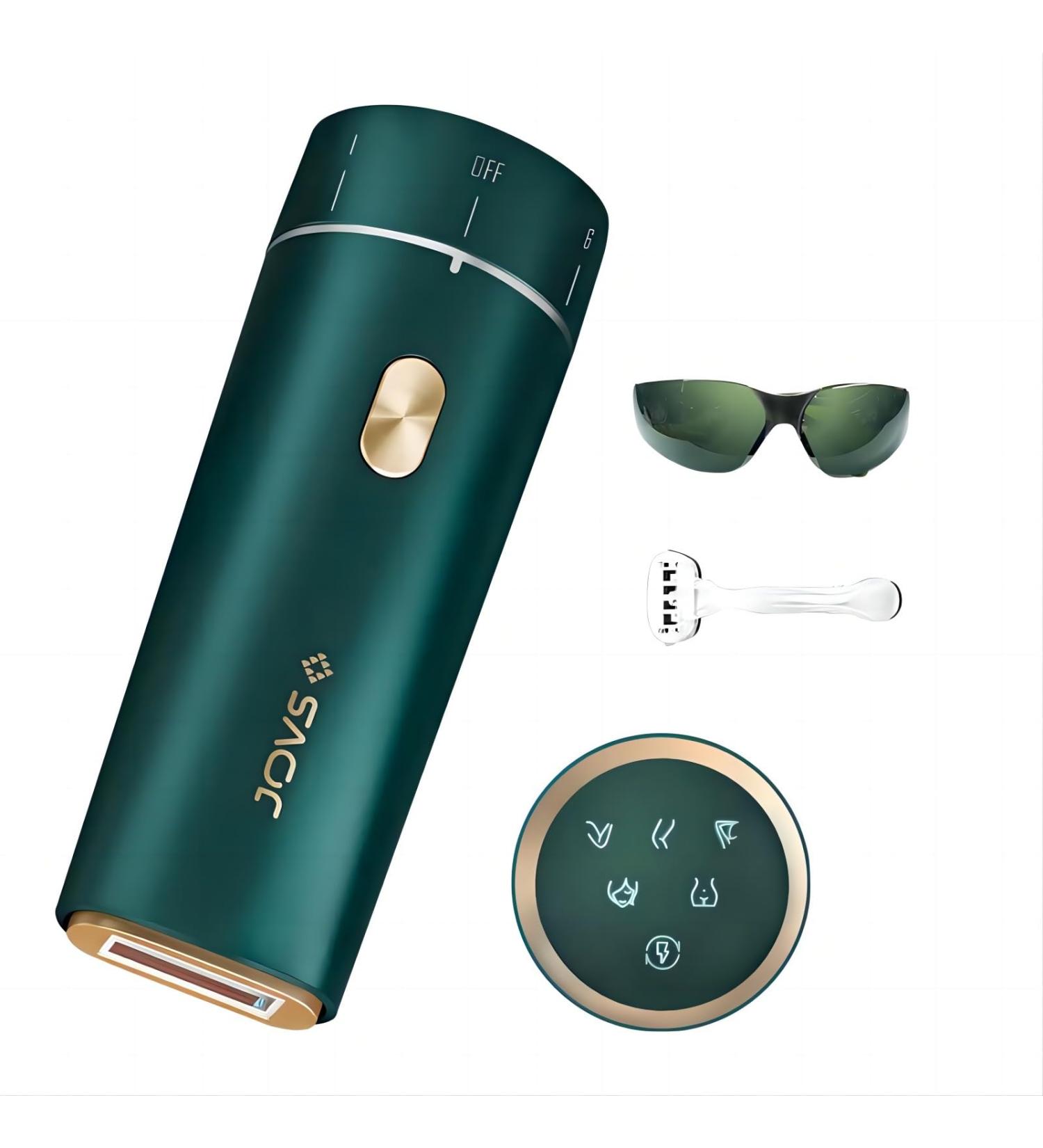 Jovs Dora IPL Hair Removal Device - Painless & Permanent Laser for Men & Women | 5 Modes Unlimited Use Fast Flash - Perfect Gift in Emerald Green - Buy Online on GoSupps.com