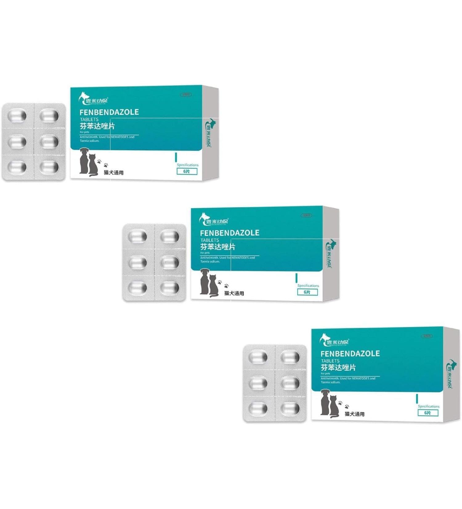 DEYROS 6 Capsules Pet Deworming Tablets for Dogs & Cats - Effective Internal Deworming Treatment (3pcs) - Fast International Shipping - Buy Online on GoSupps.com