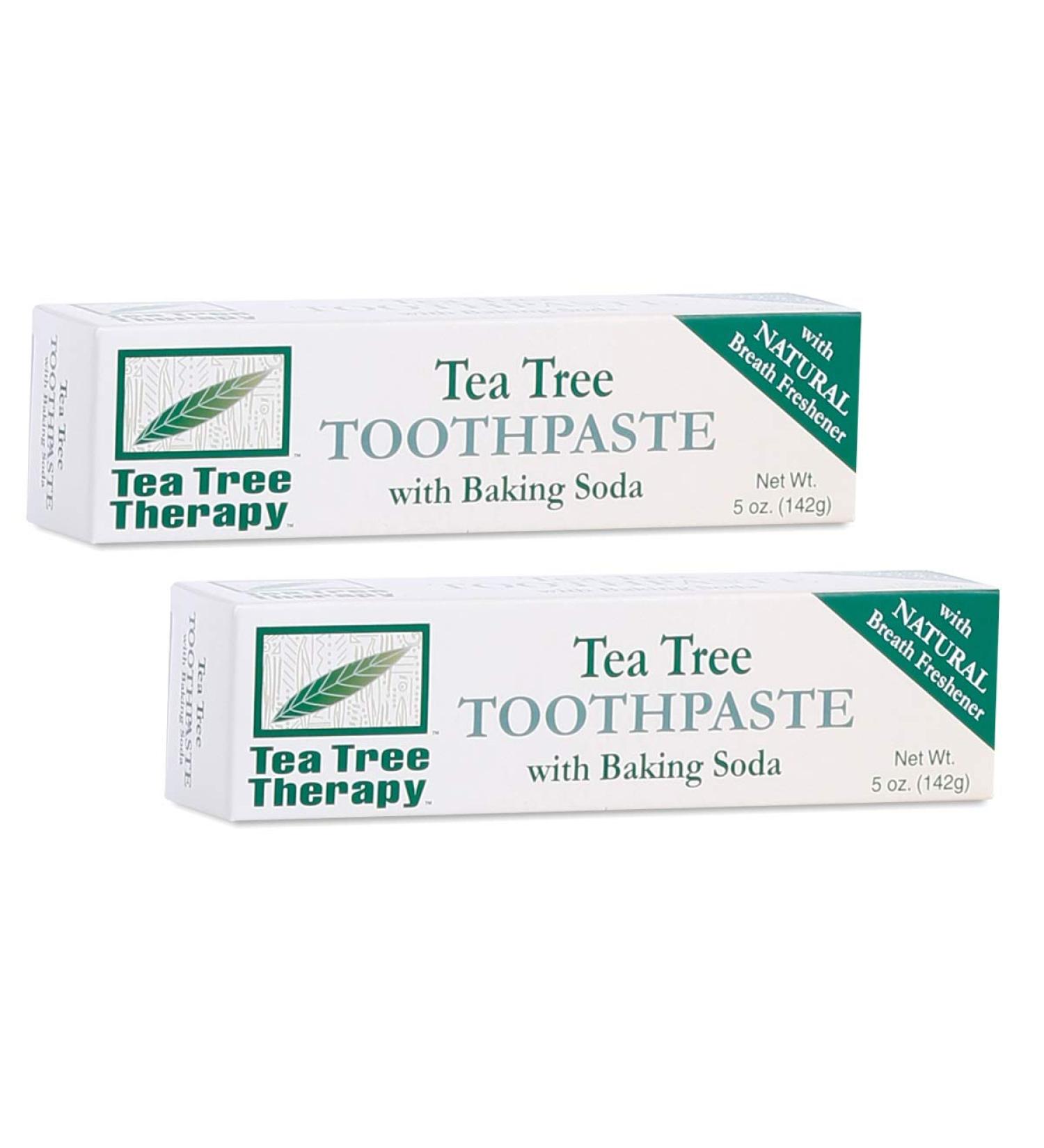 Tea Tree Therapy Toothpaste with Baking Soda - 5 oz | Natural Oral Care - Buy Online on GoSupps.com