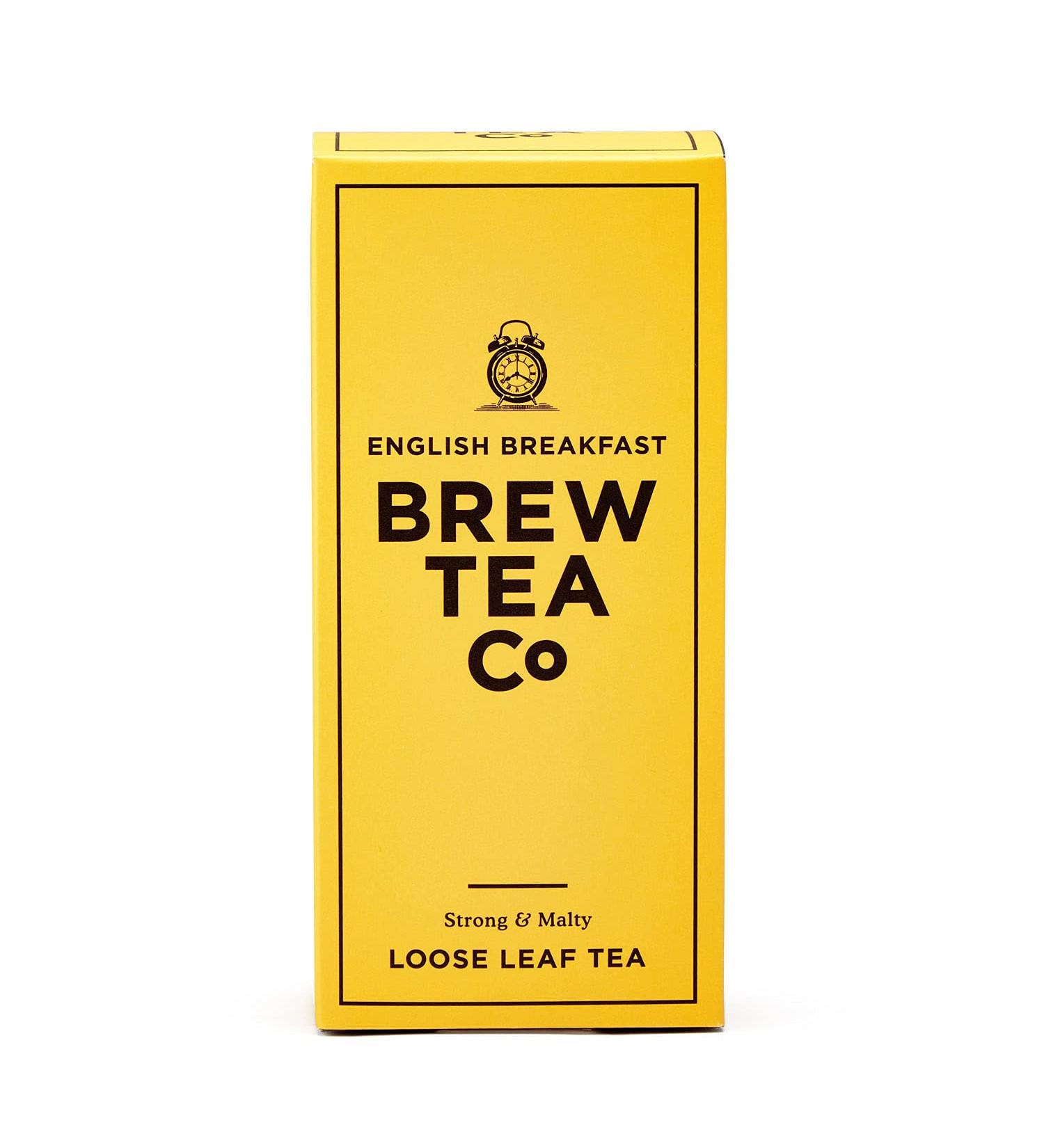 Brew Tea Co English Breakfast 113g Loose Leaf Tea - Strong & Malty (Pack of 1) - Buy Online on GoSupps.com