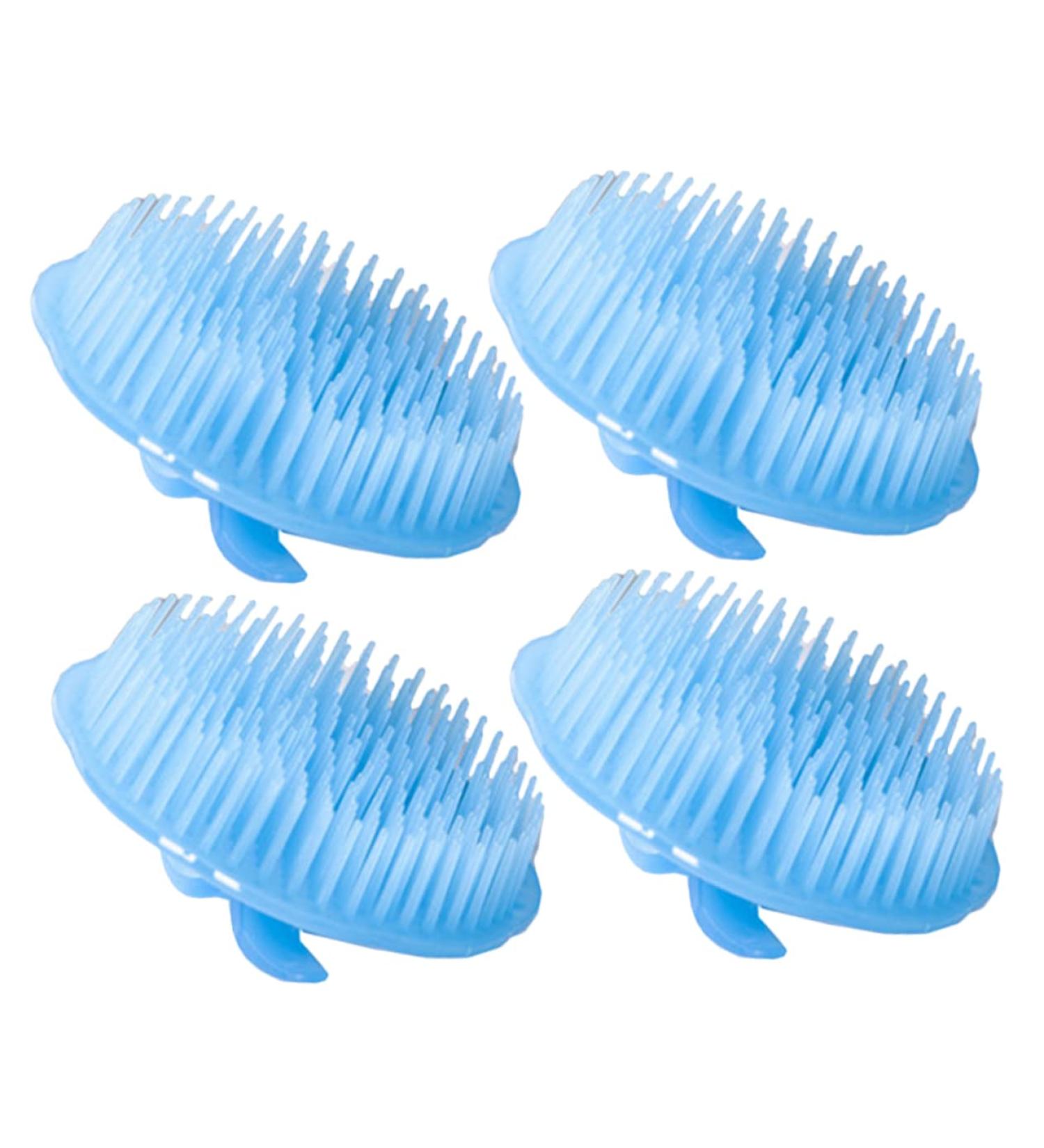 Soesfoufu 4-Pack Scalp Massager Shampoo Brush - Ultimate Hair Care & Dandruff Relief - Buy Online on GoSupps.com