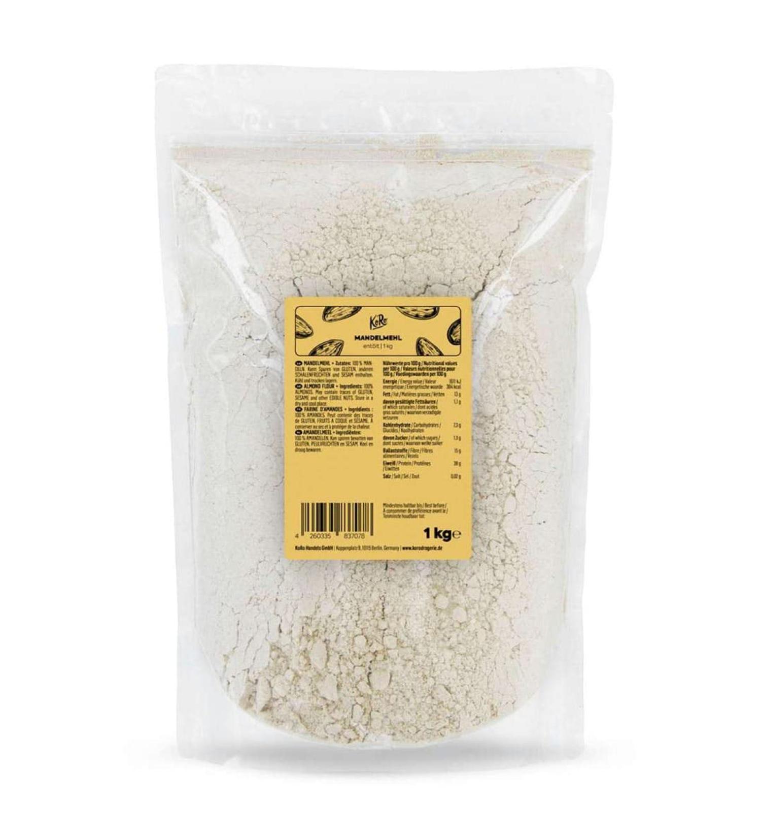 Choir KoRo Partially defatted almond flour 1 kg - Buy Online on GoSupps.com