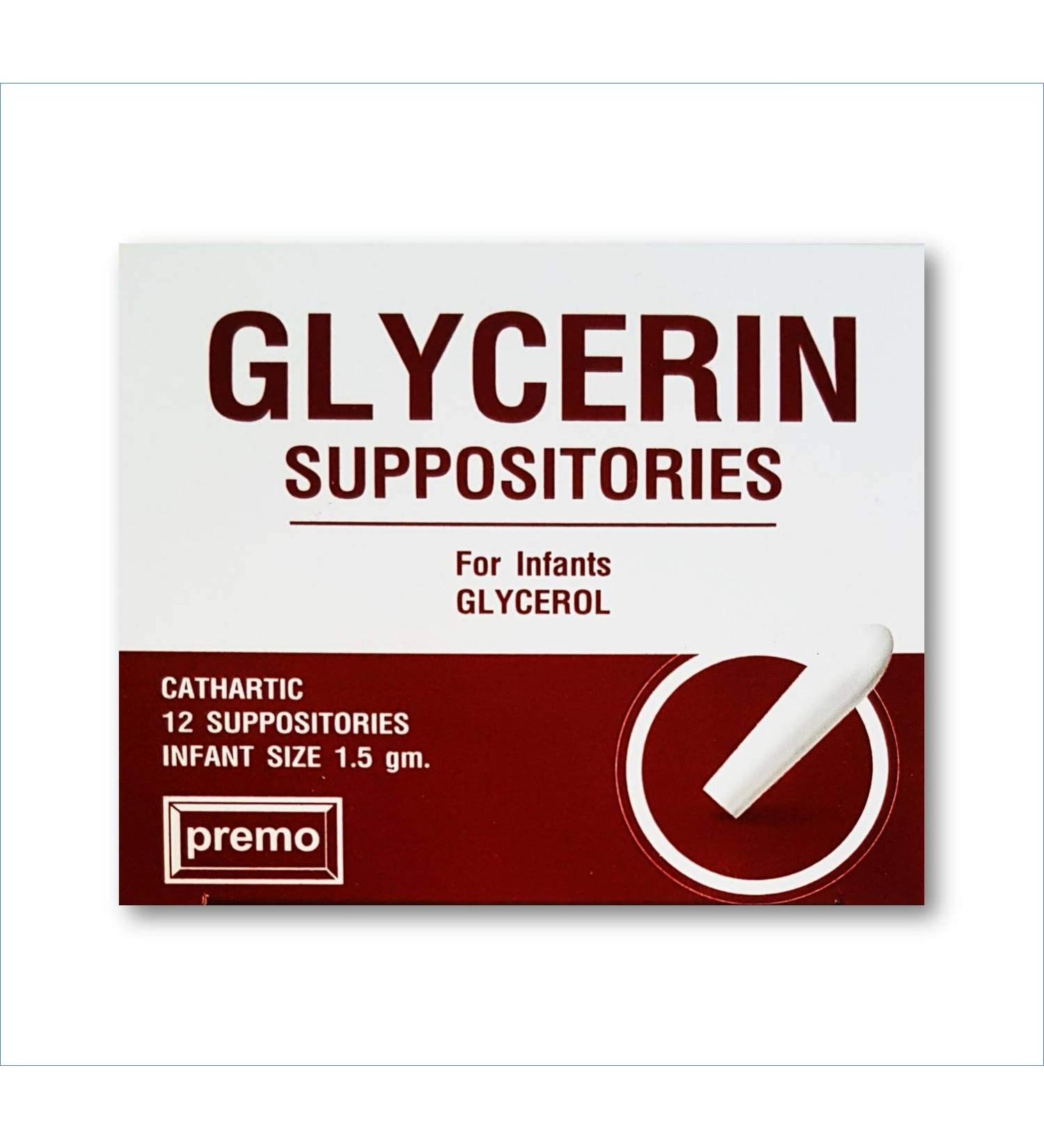 Premo Infant Glycerin Suppositories 1.5gm x 12 Pack Gentle Laxative for Newborns